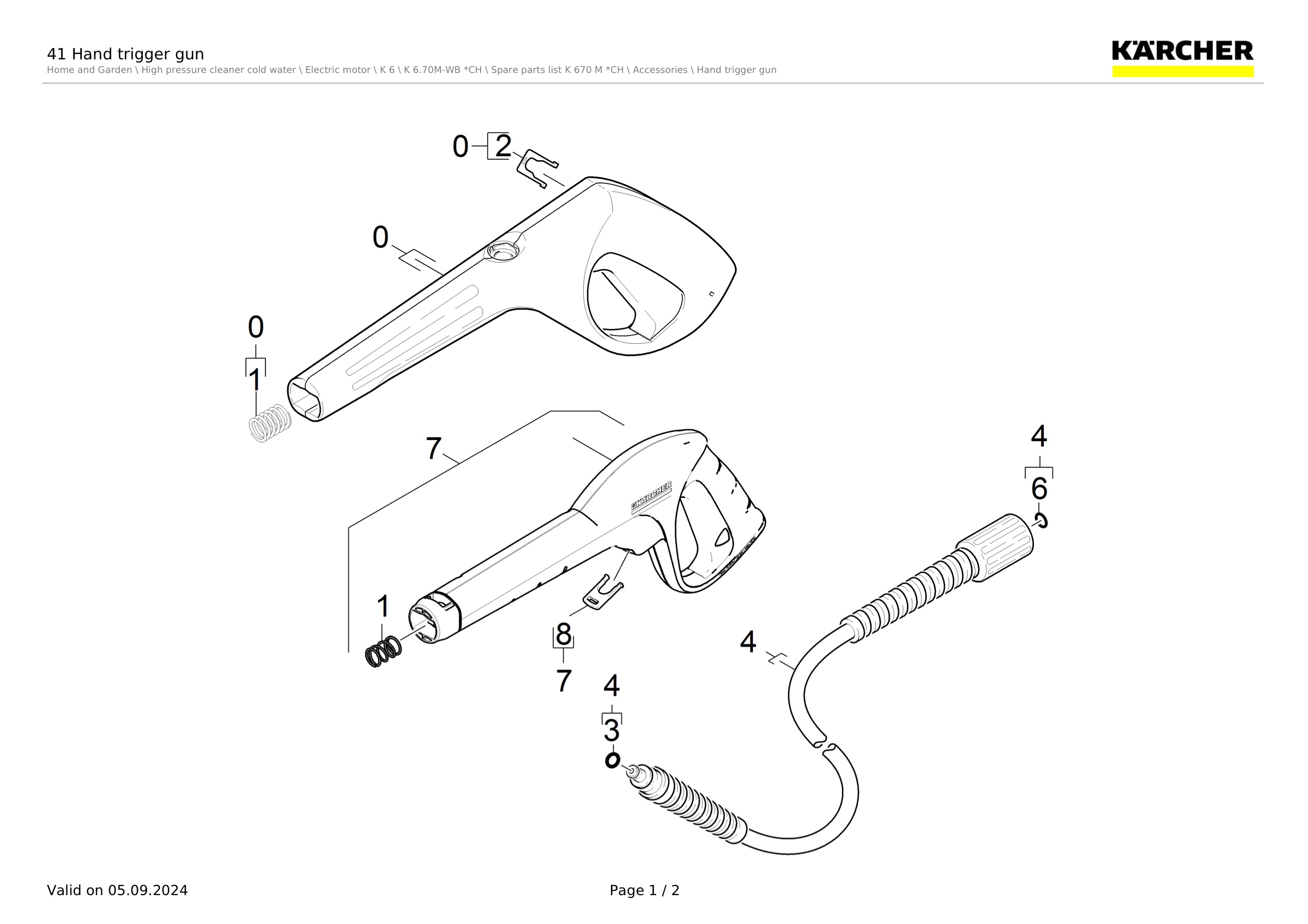 41 Hand trigger gun