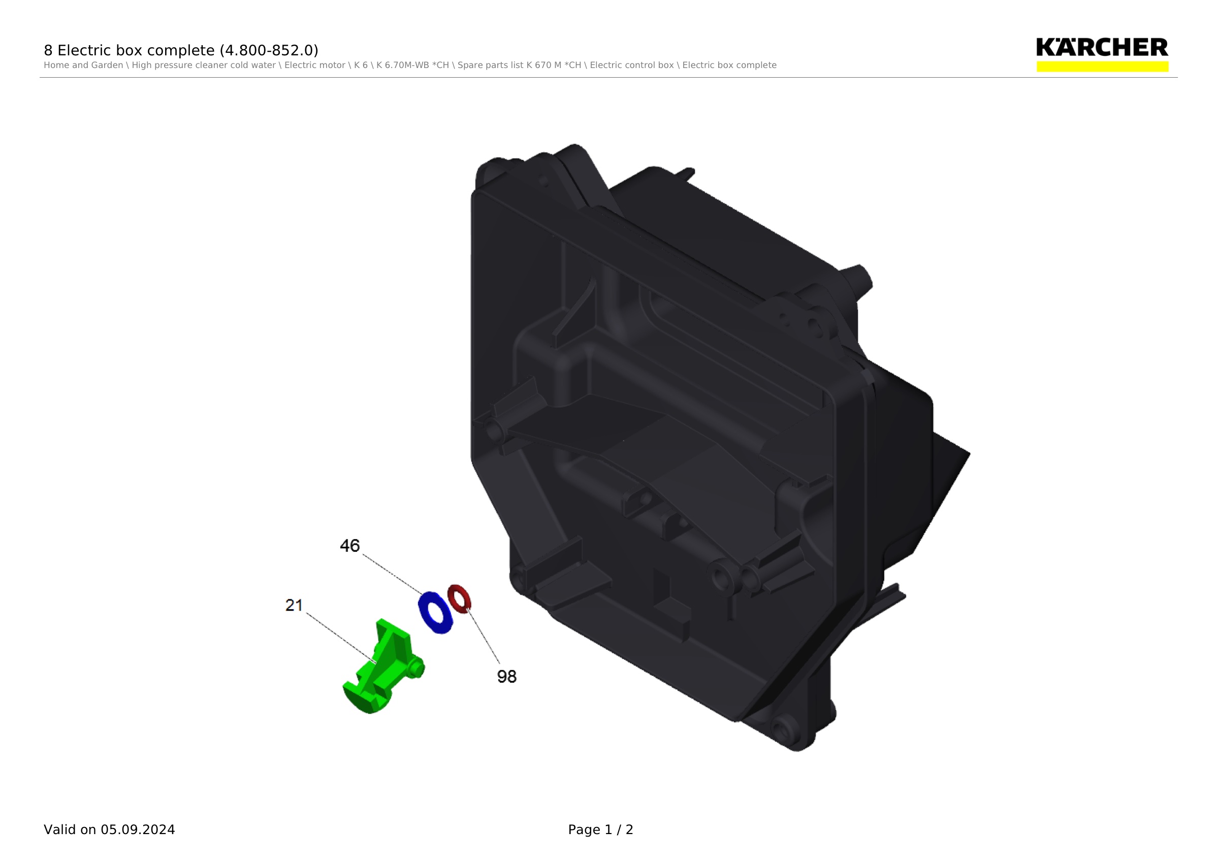 8 Electric box complete (4.800-852.0)