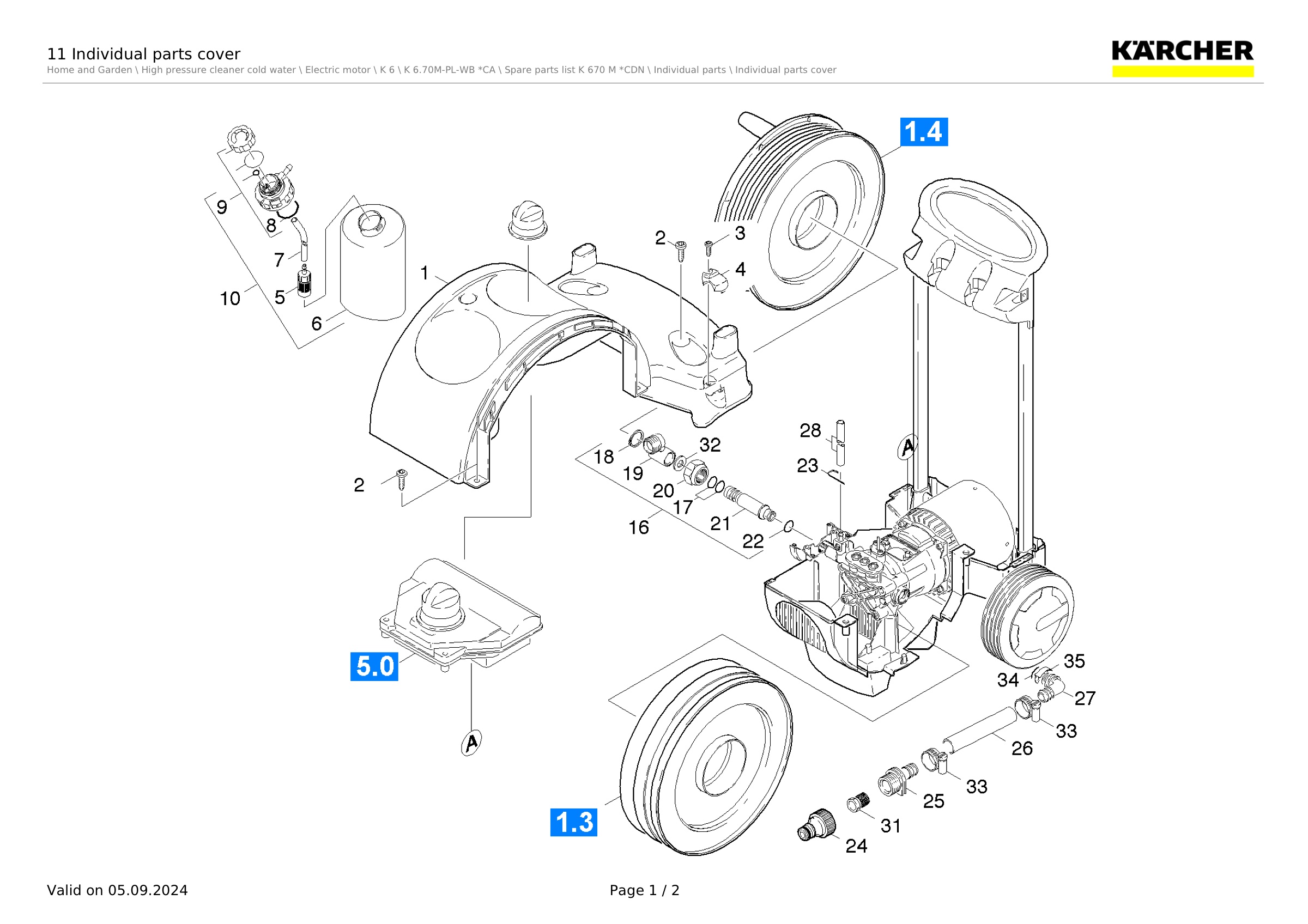 11 Individual parts cover