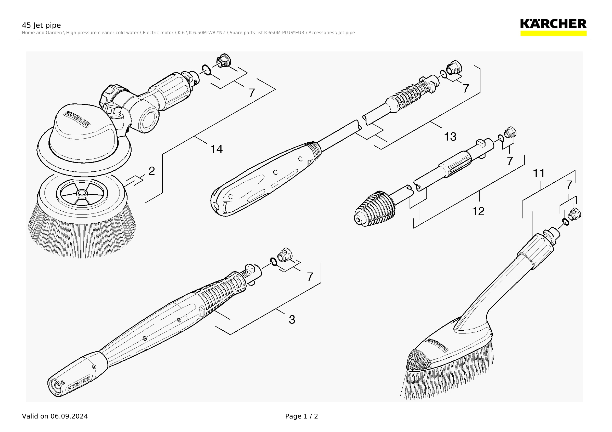 45 Jet pipe