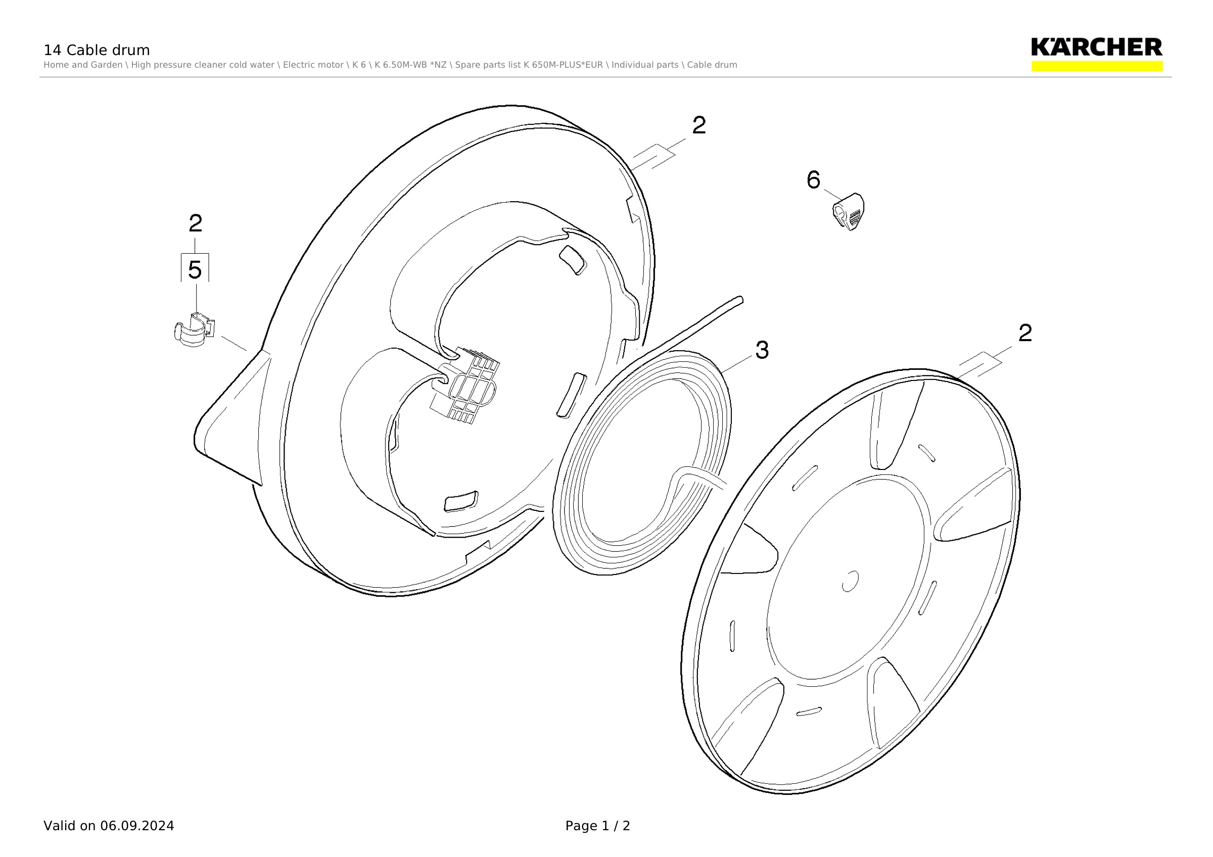 14 Cable drum