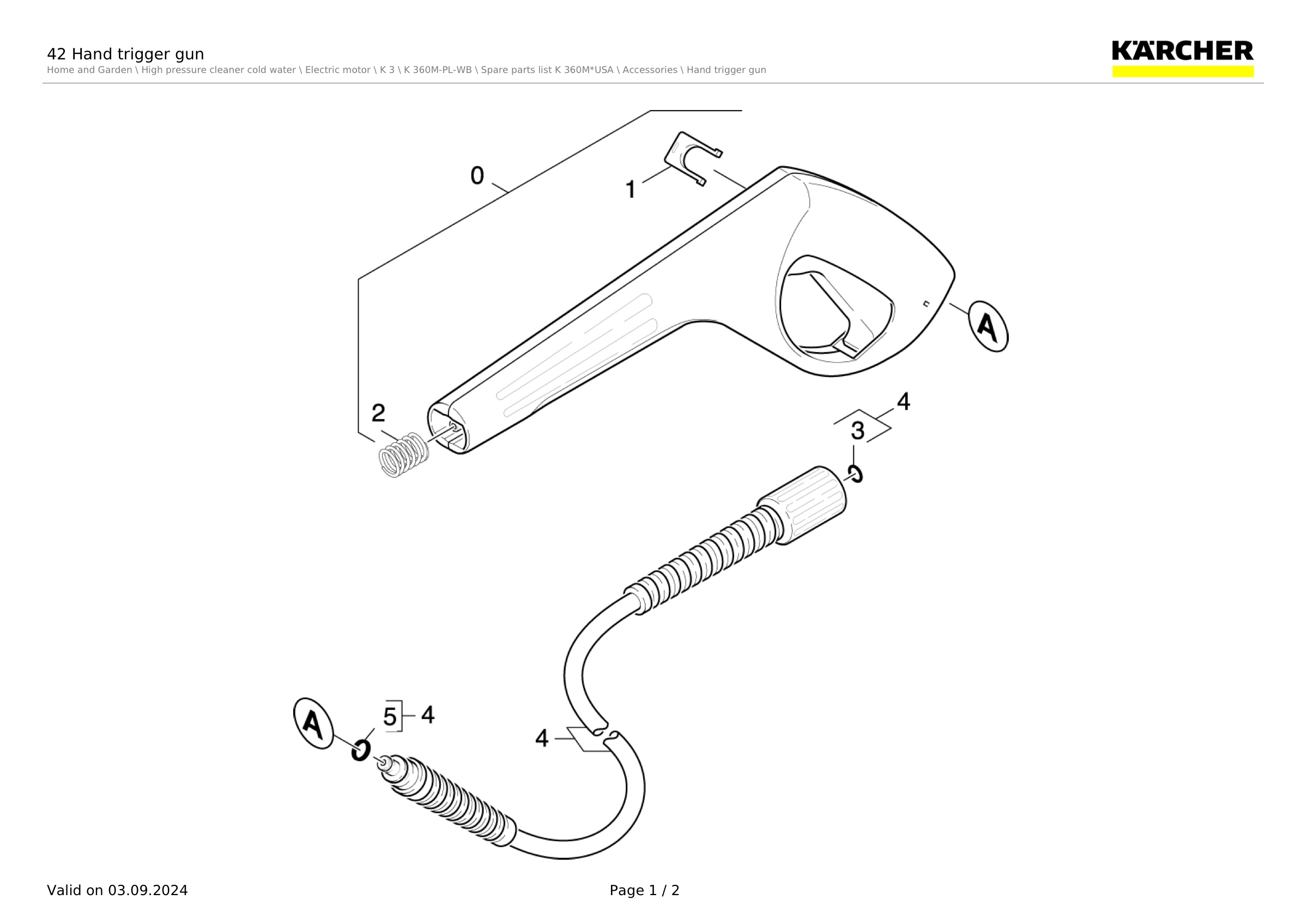42 Hand trigger gun