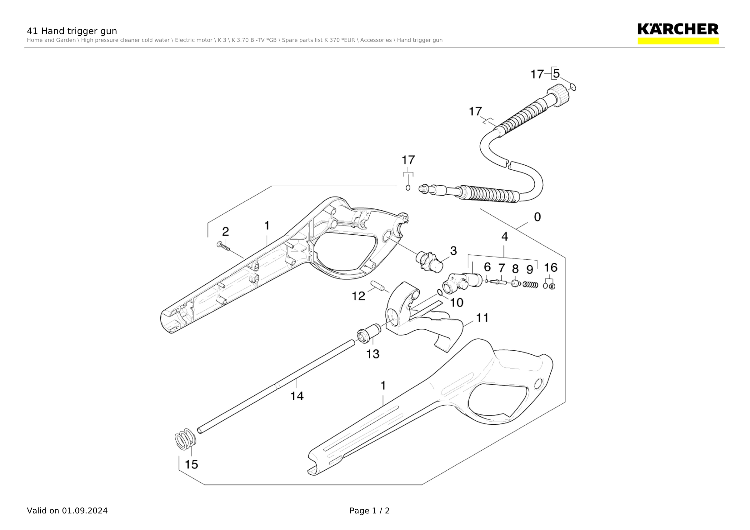41 Hand trigger gun