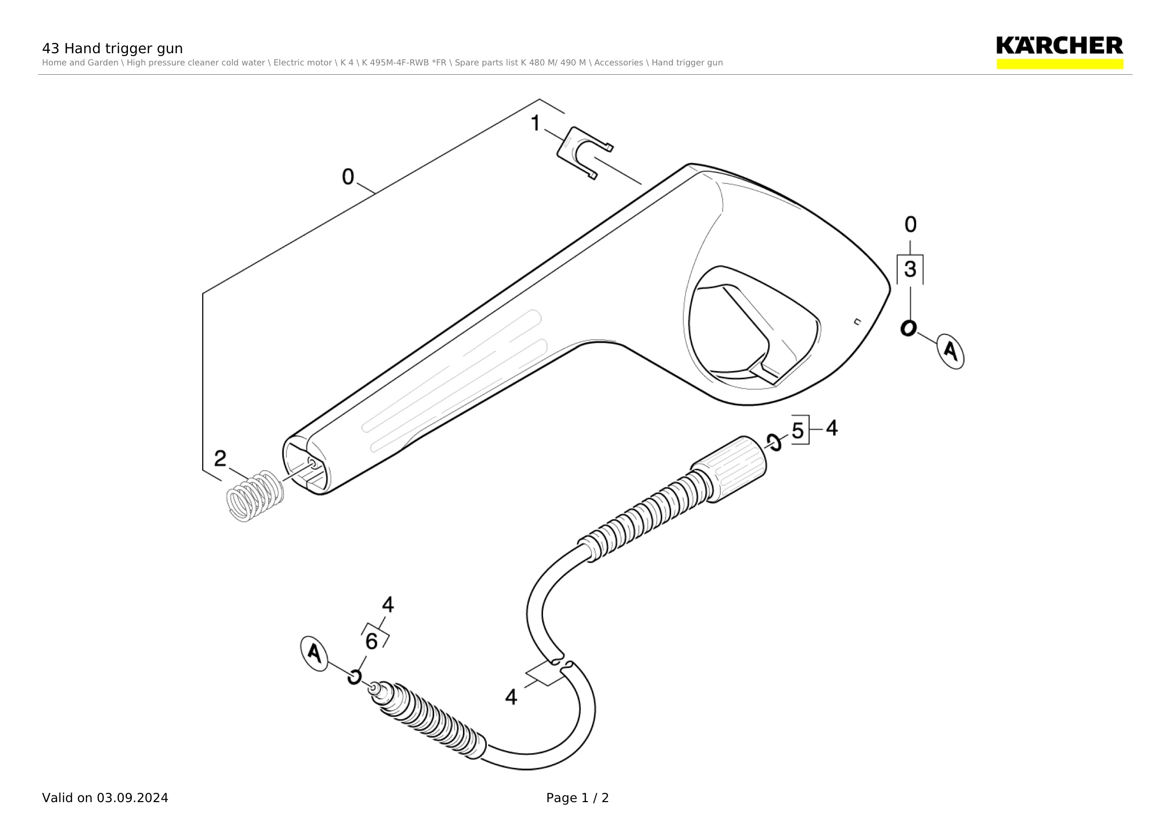 43 Hand trigger gun