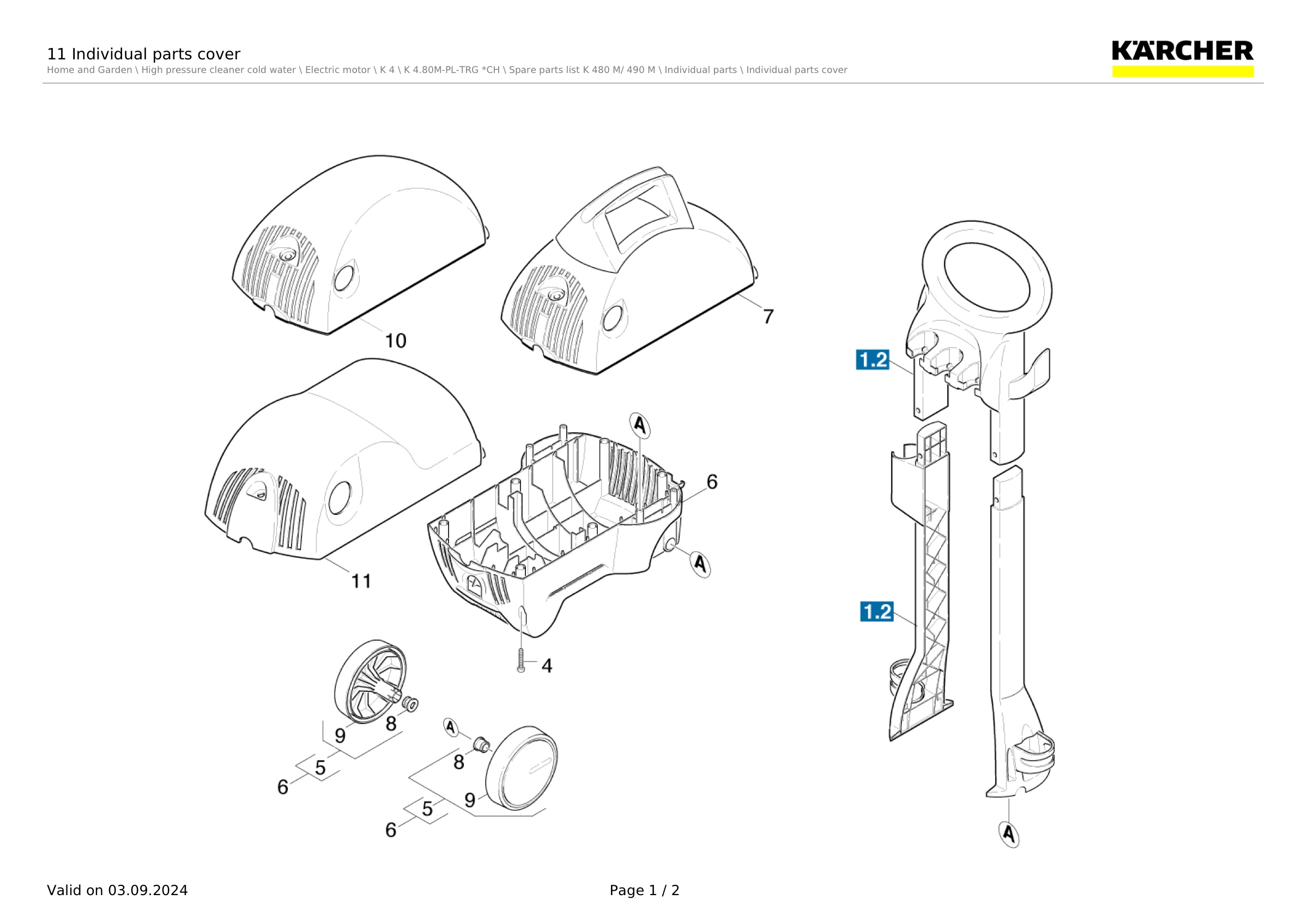 11 Individual parts cover