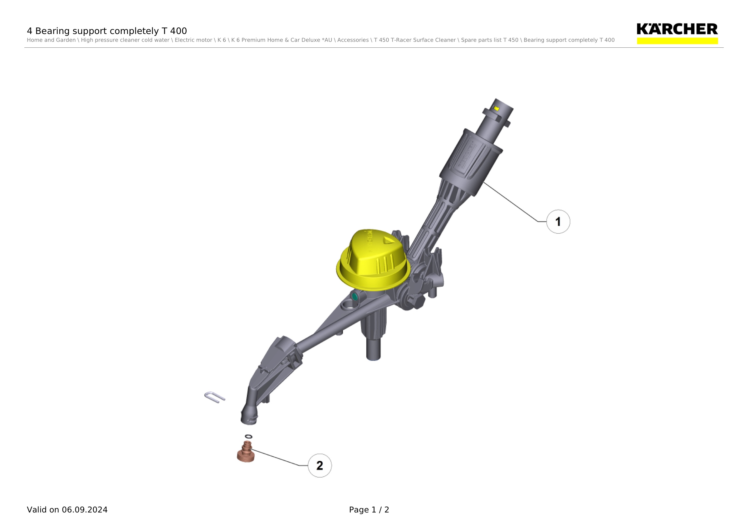 4 Bearing support completely T 400