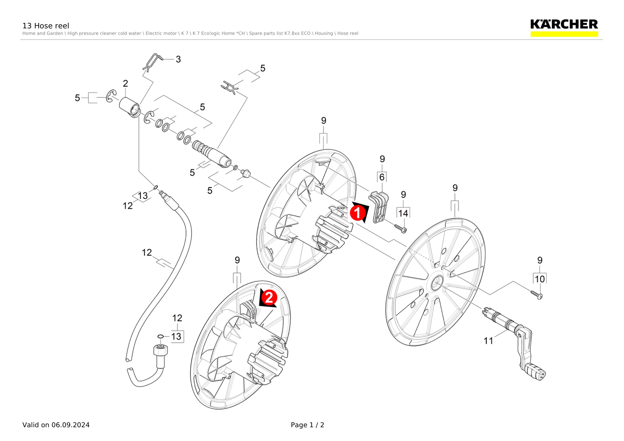13 Hose reel