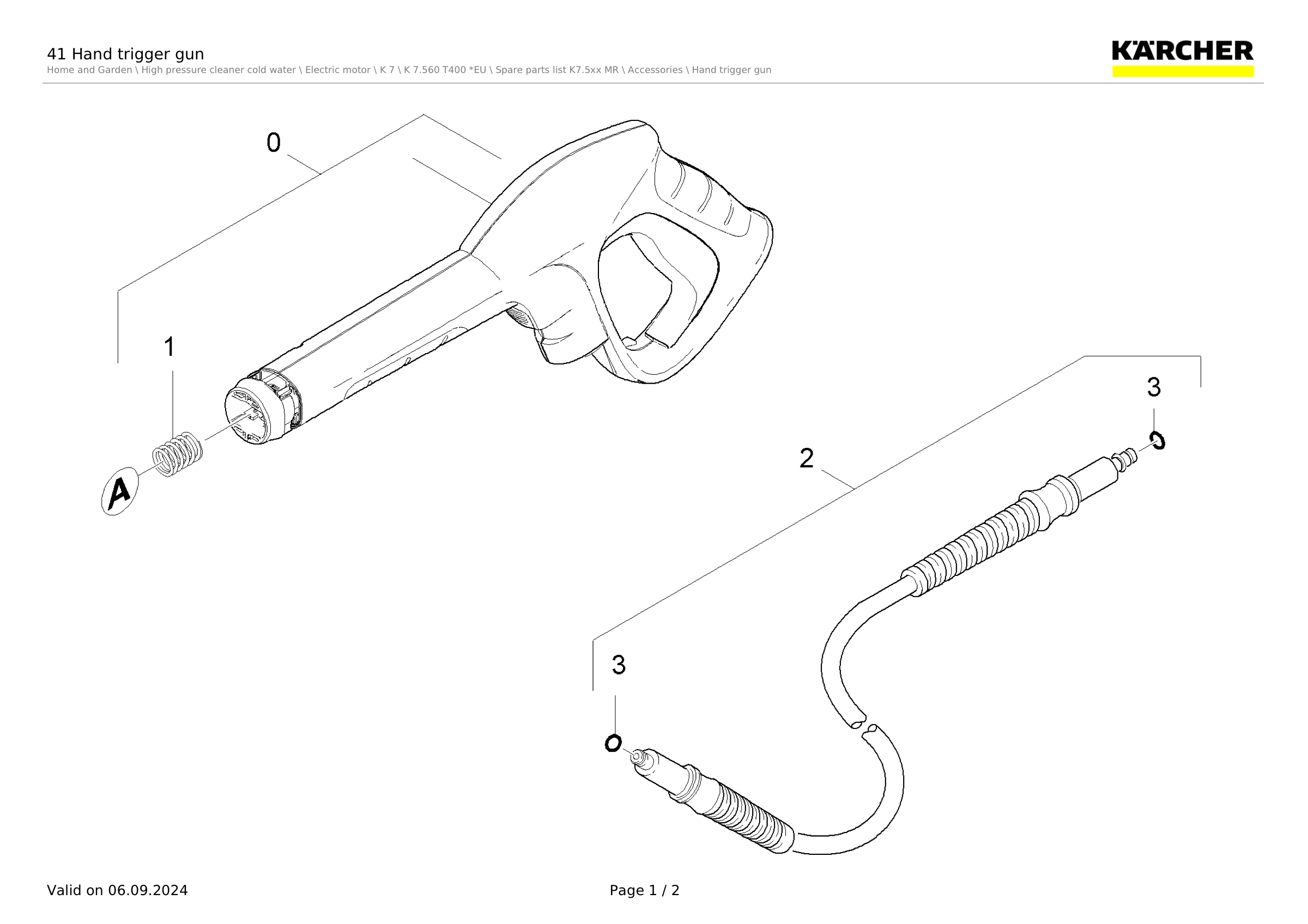 41 Hand trigger gun