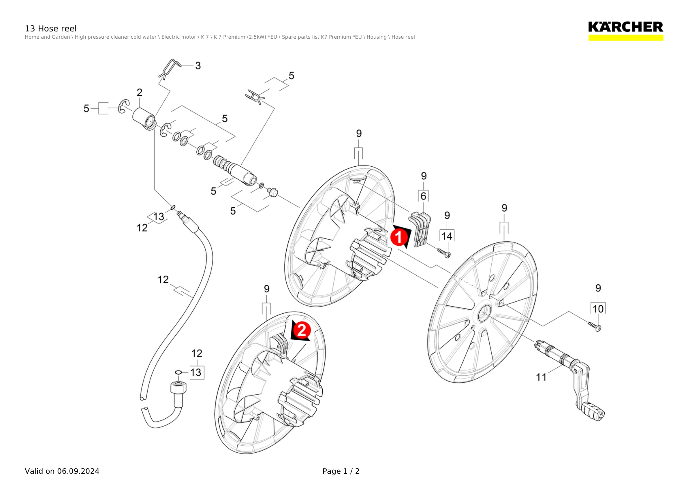 13 Hose reel