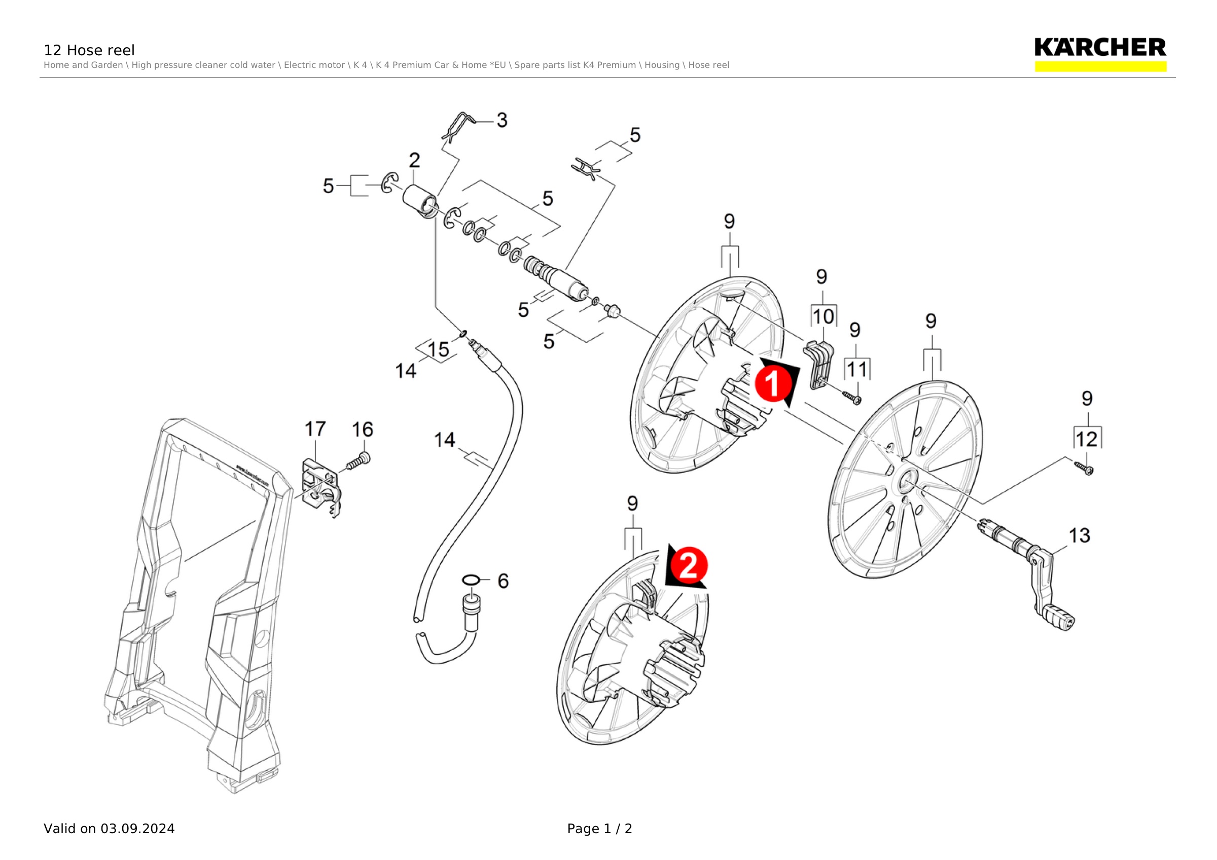 12 Hose reel
