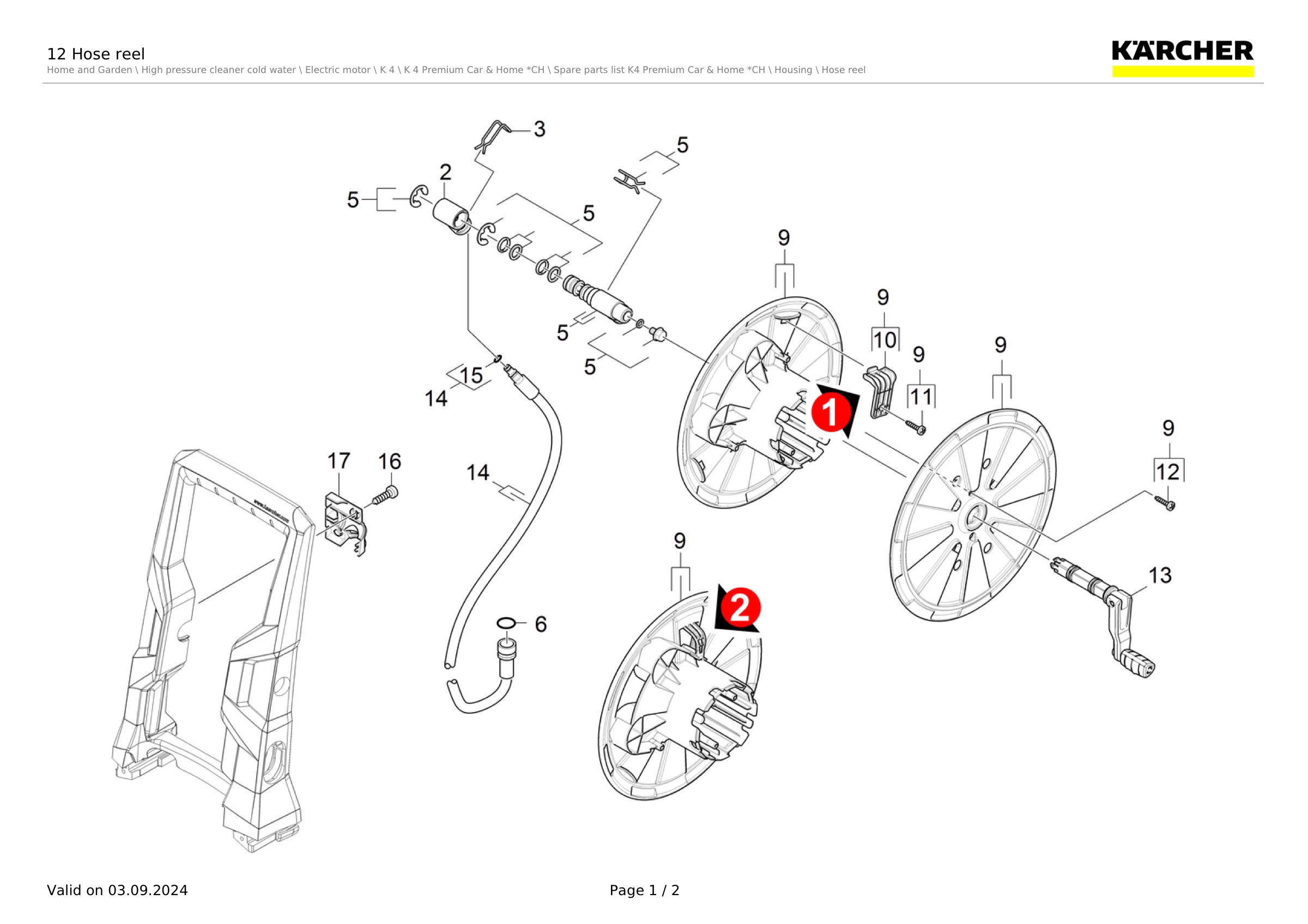 12 Hose reel