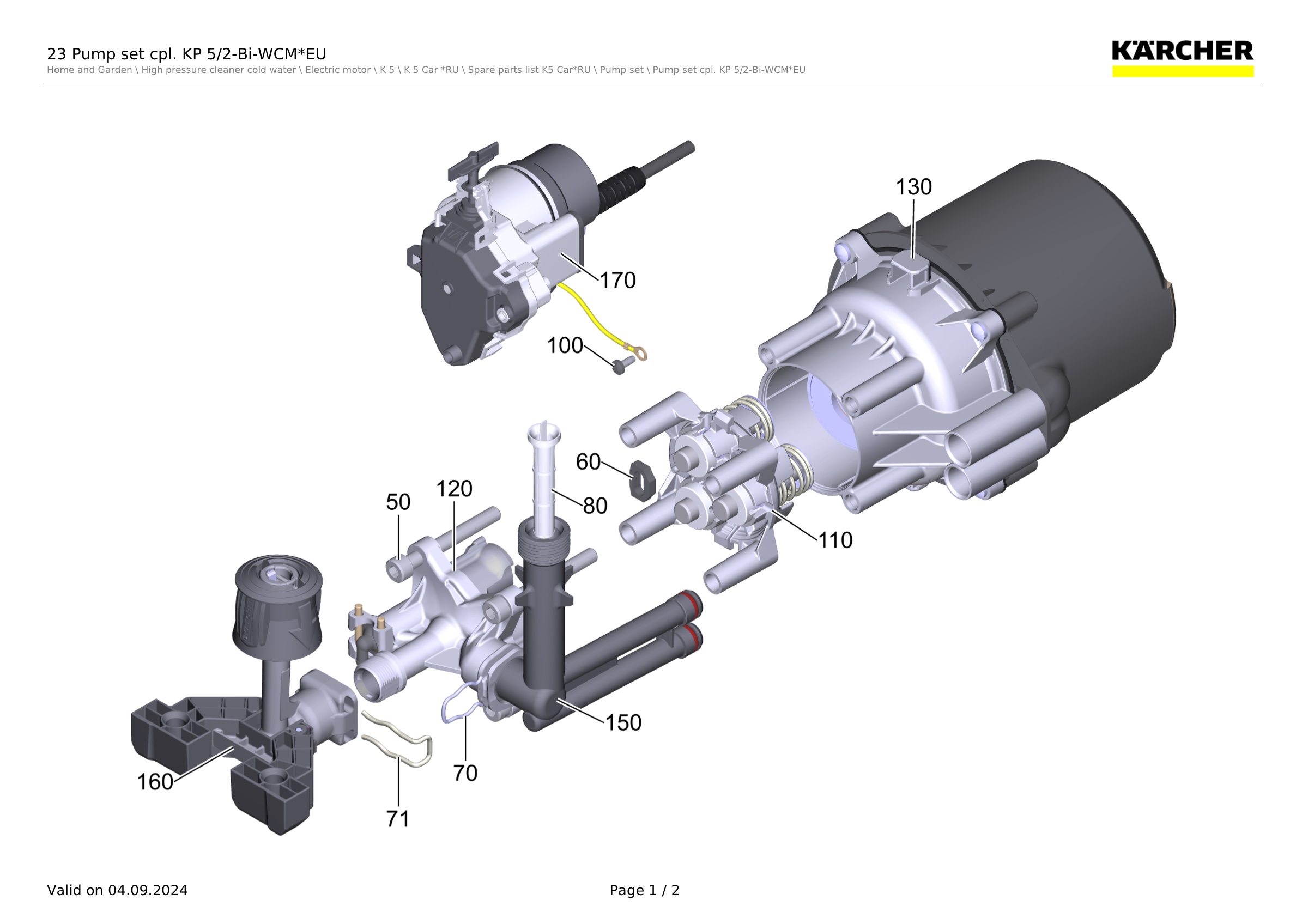23 Pump set cpl. KP 5/2-Bi-WCM*EU