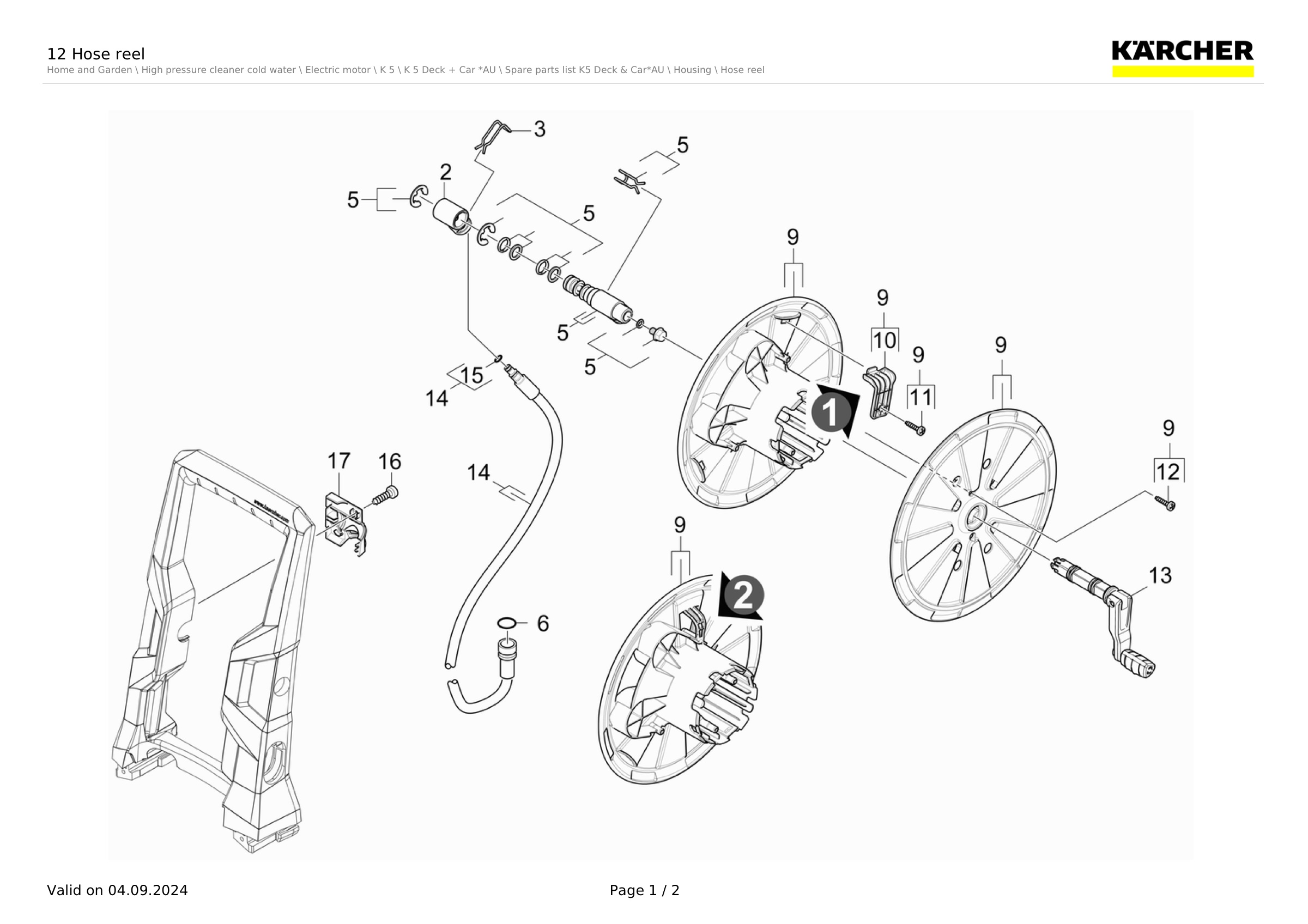 12 Hose reel