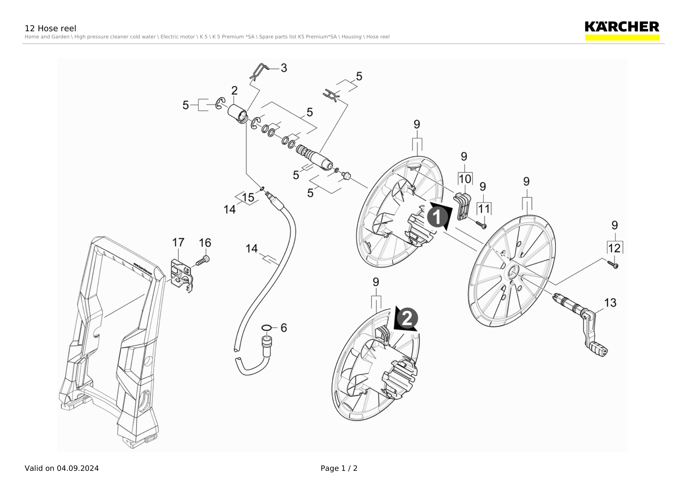 12 Hose reel