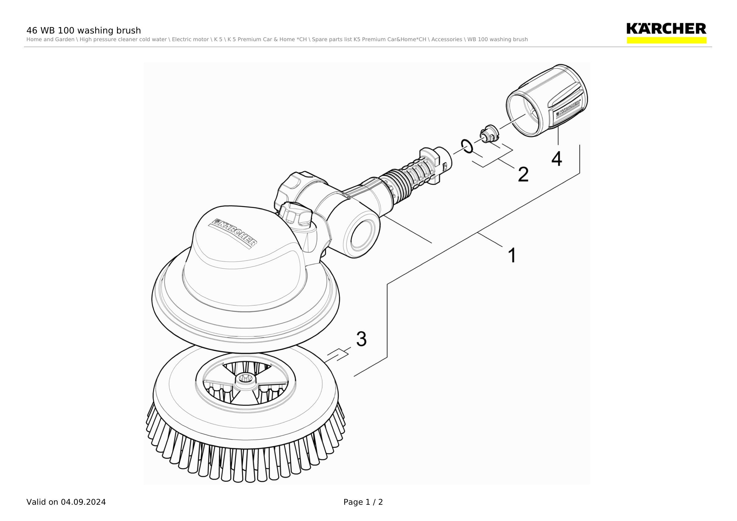 46 WB 100 washing brush