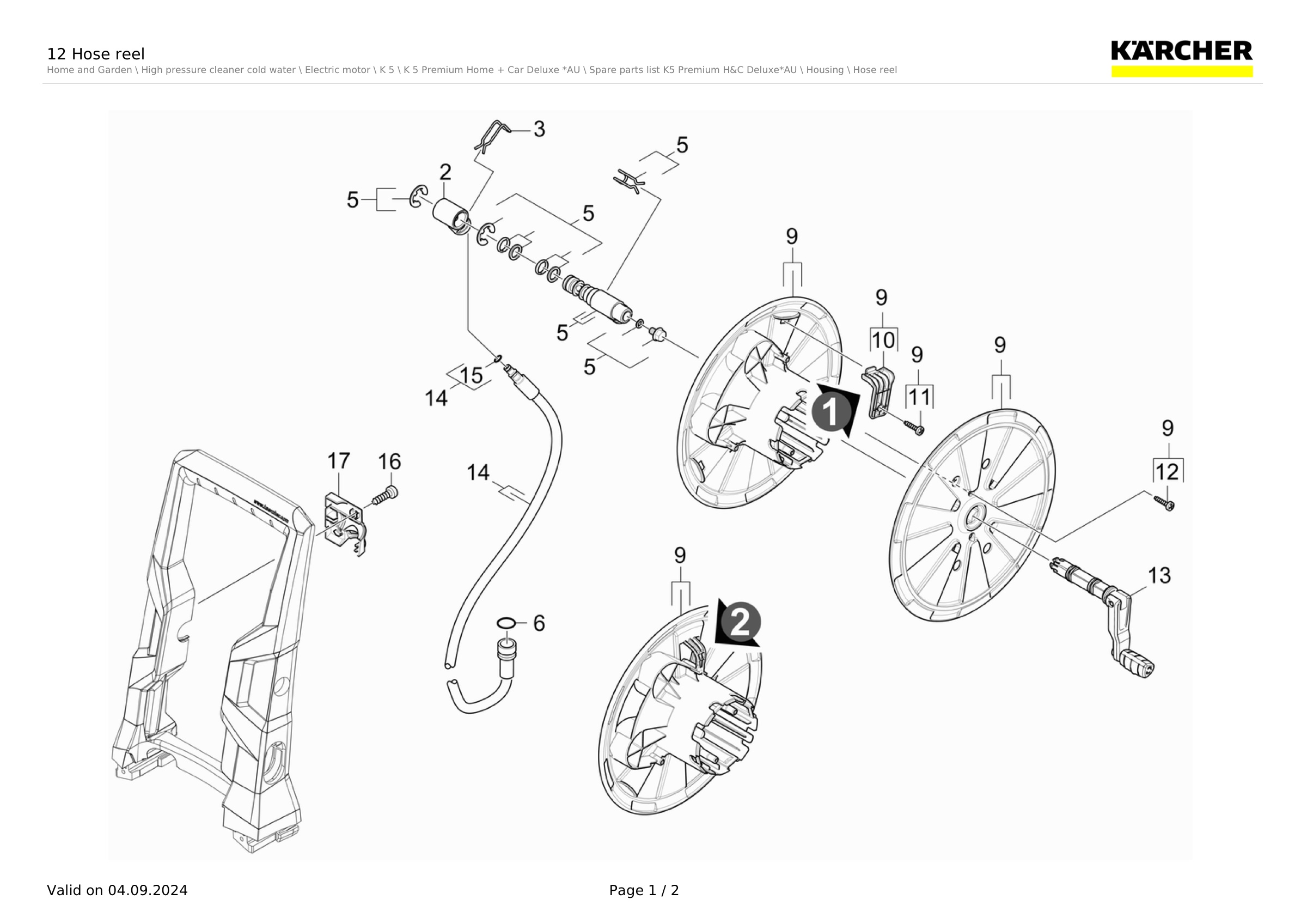 12 Hose reel