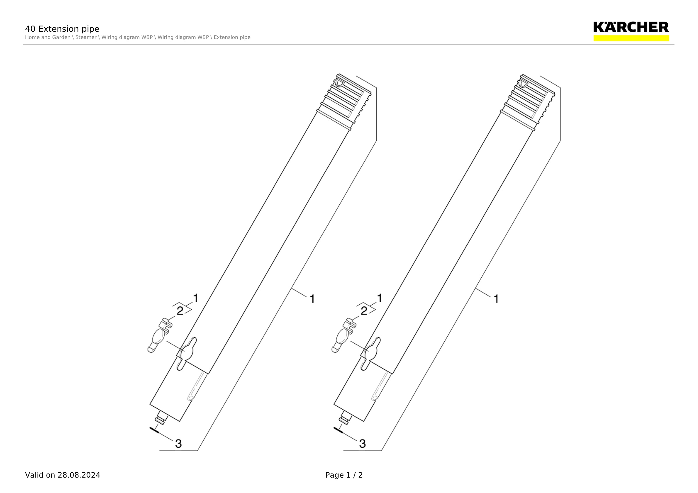40 Extension pipe