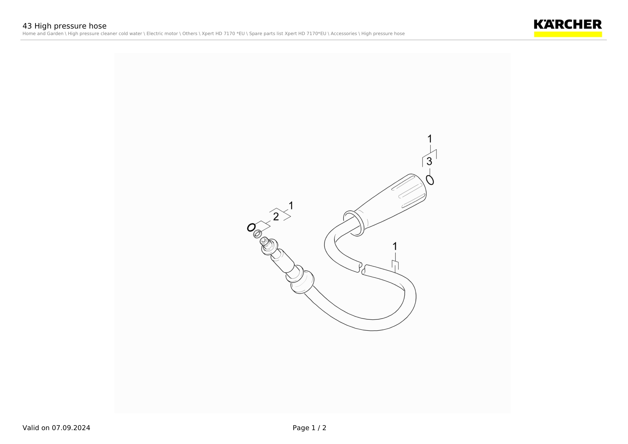 43 High pressure hose