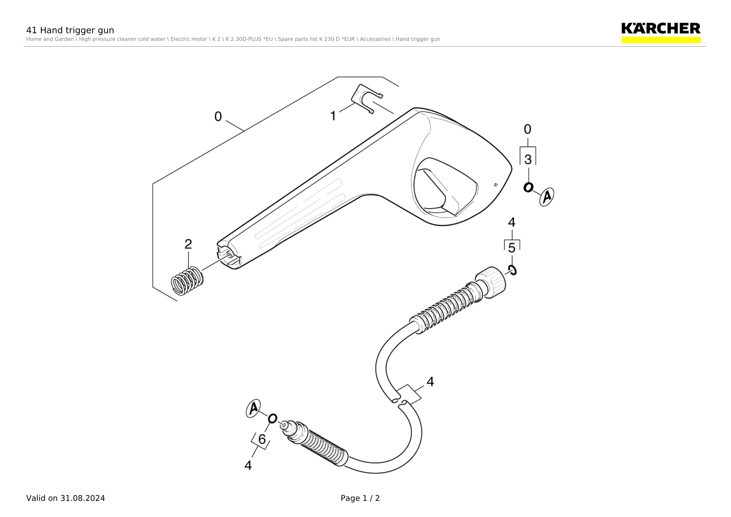 41 Hand trigger gun