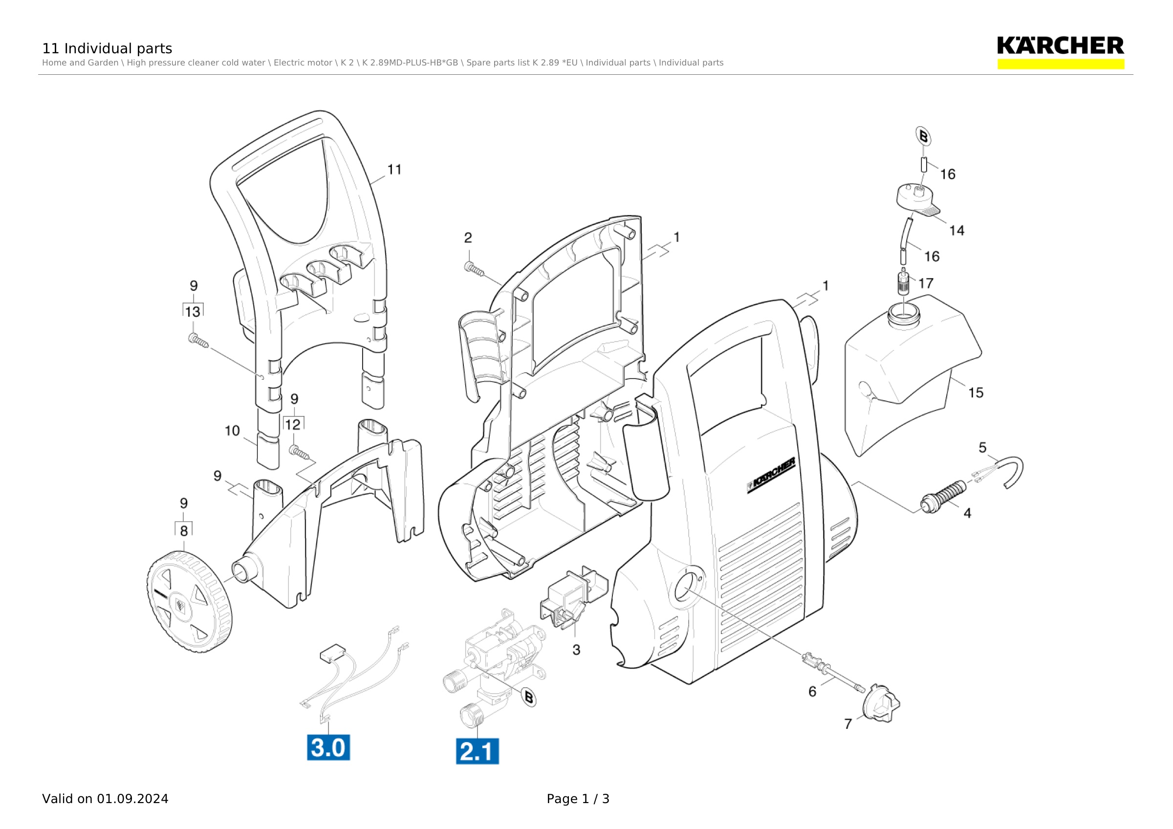 11 Individual parts