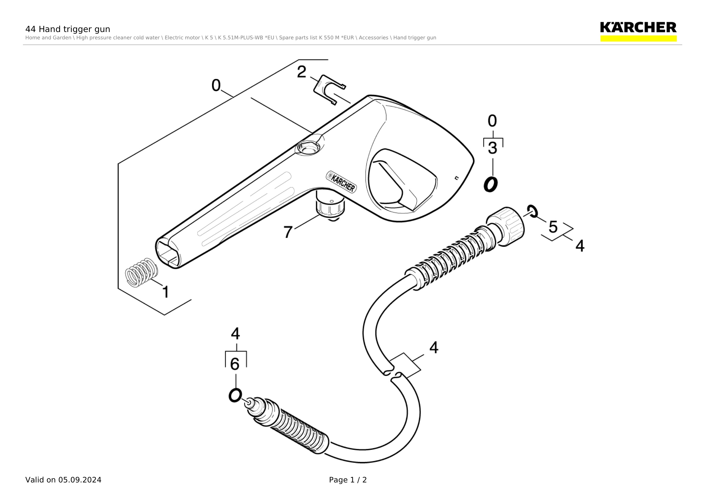 44 Hand trigger gun