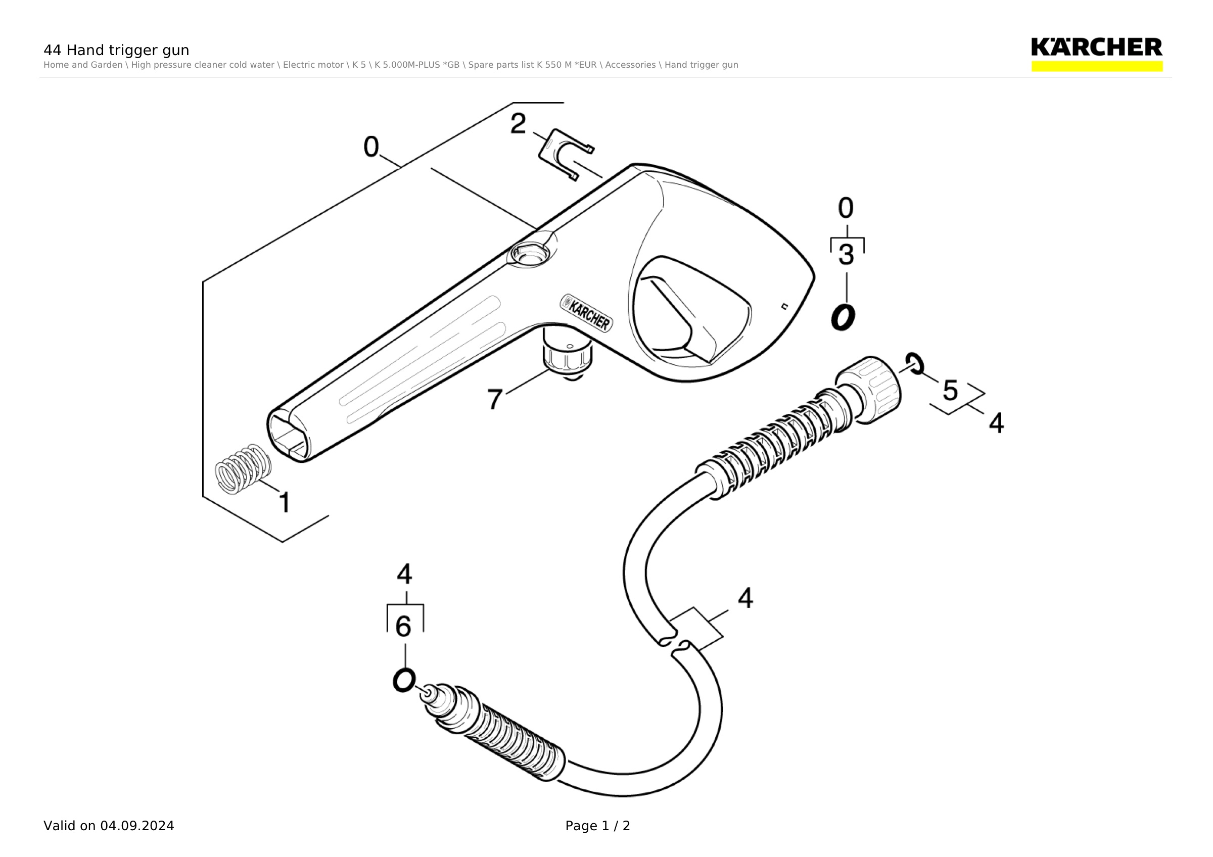 44 Hand trigger gun