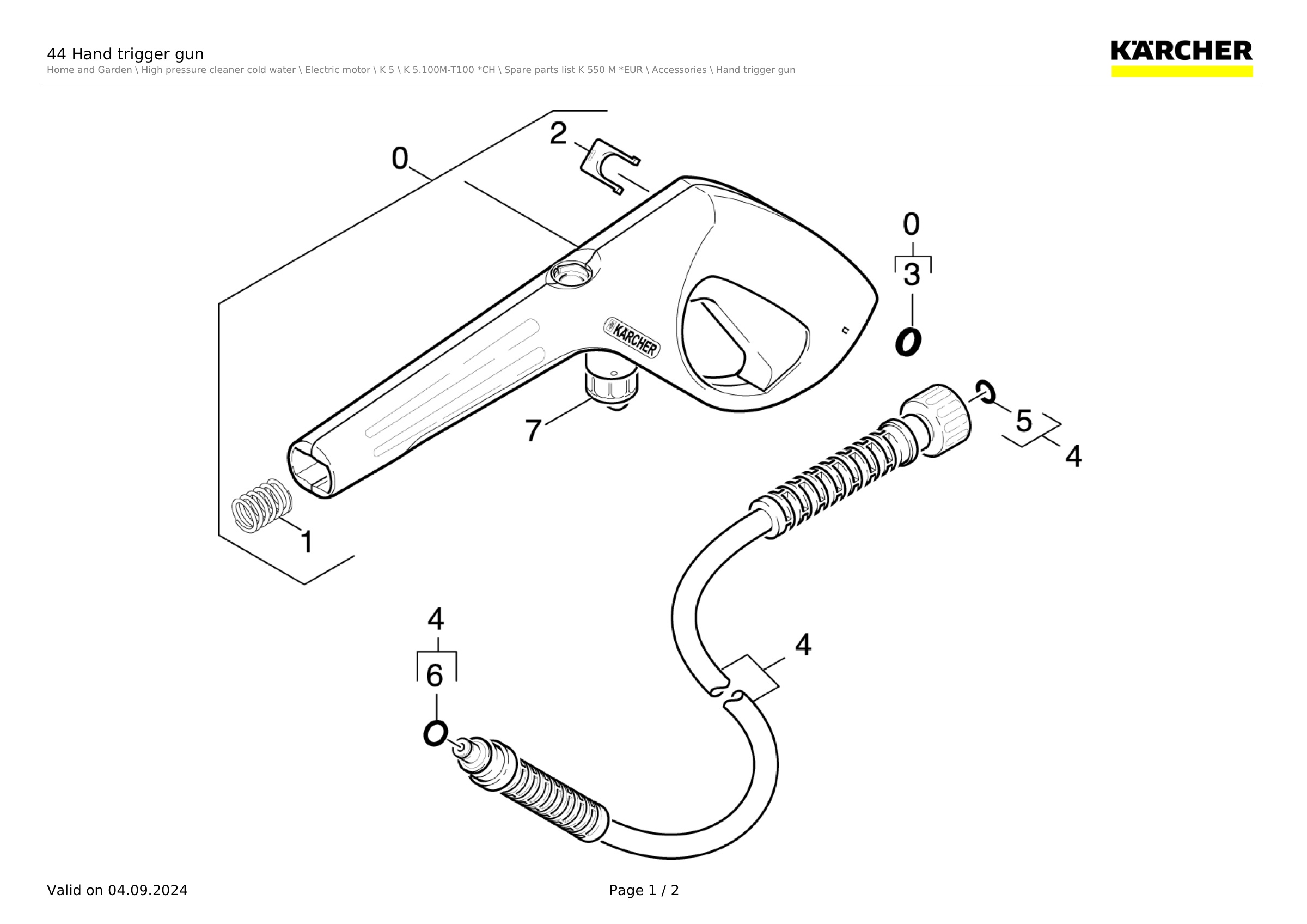 44 Hand trigger gun