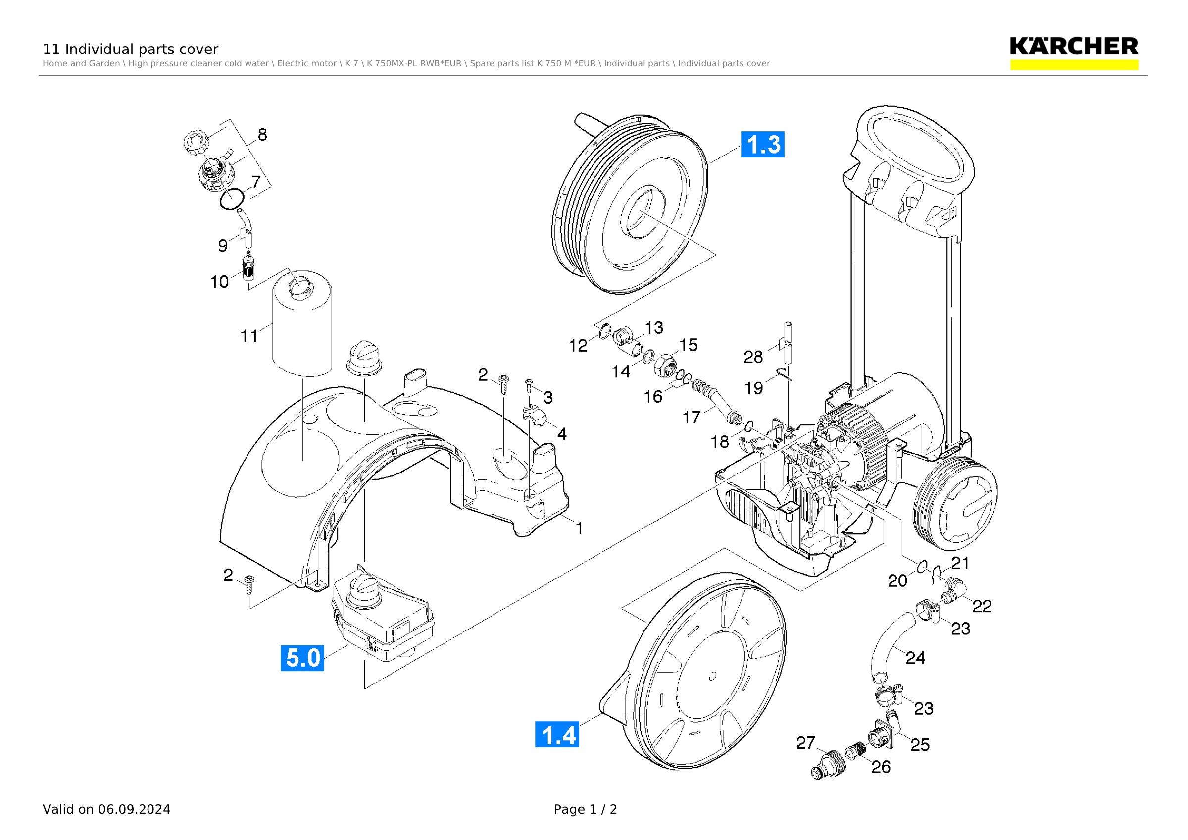 11 Individual parts cover