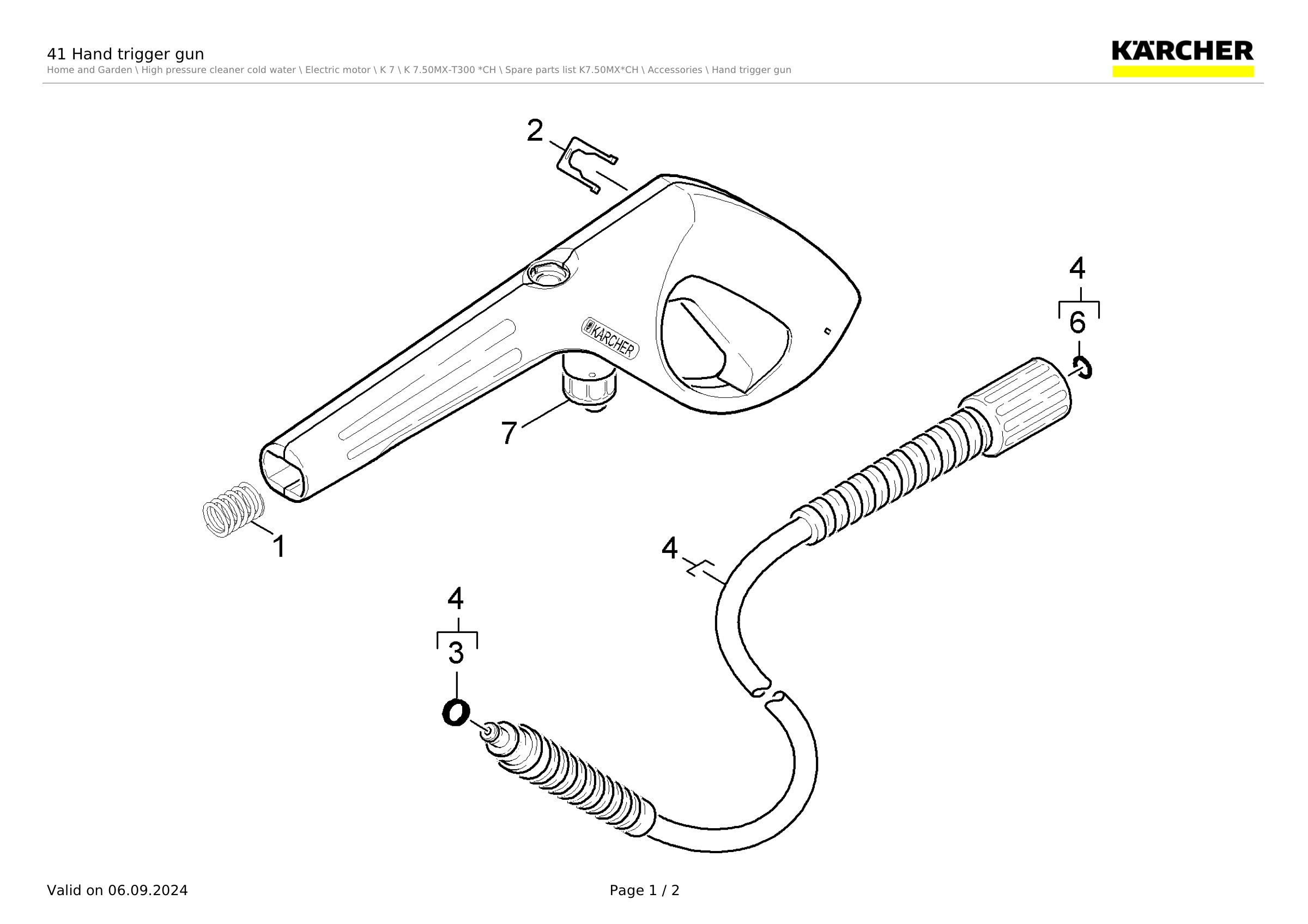 41 Hand trigger gun