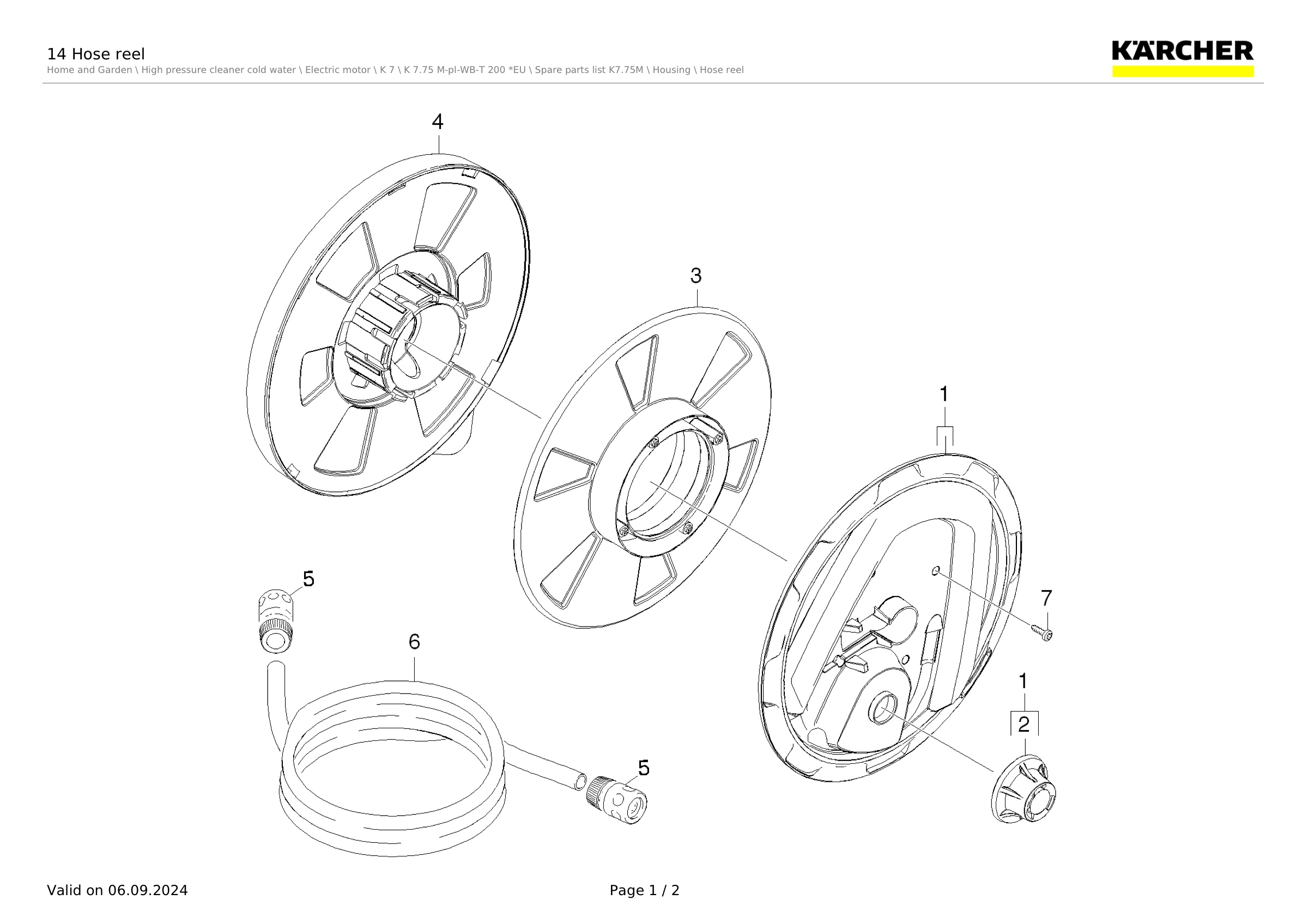 14 Hose reel