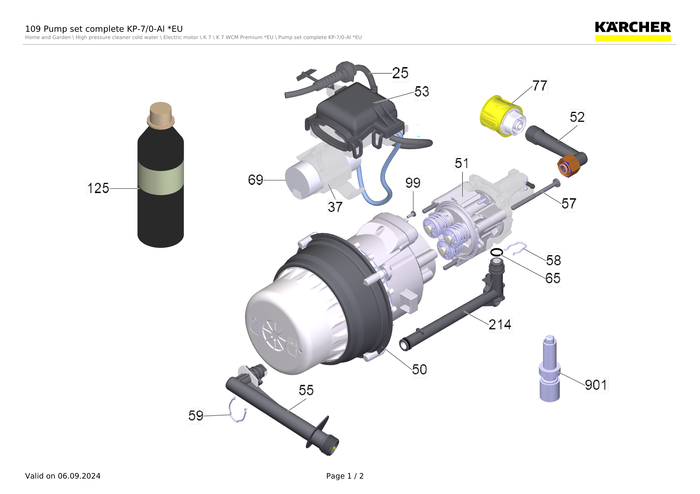 109 Pump set complete KP-7/0-Al *EU