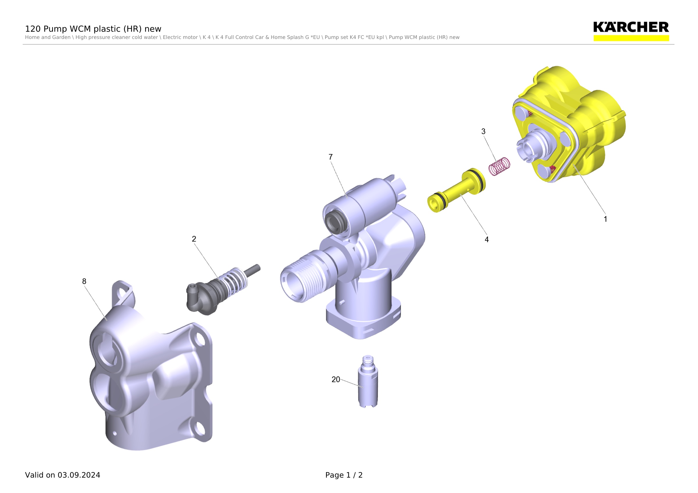 120 Pump WCM plastic (HR) new