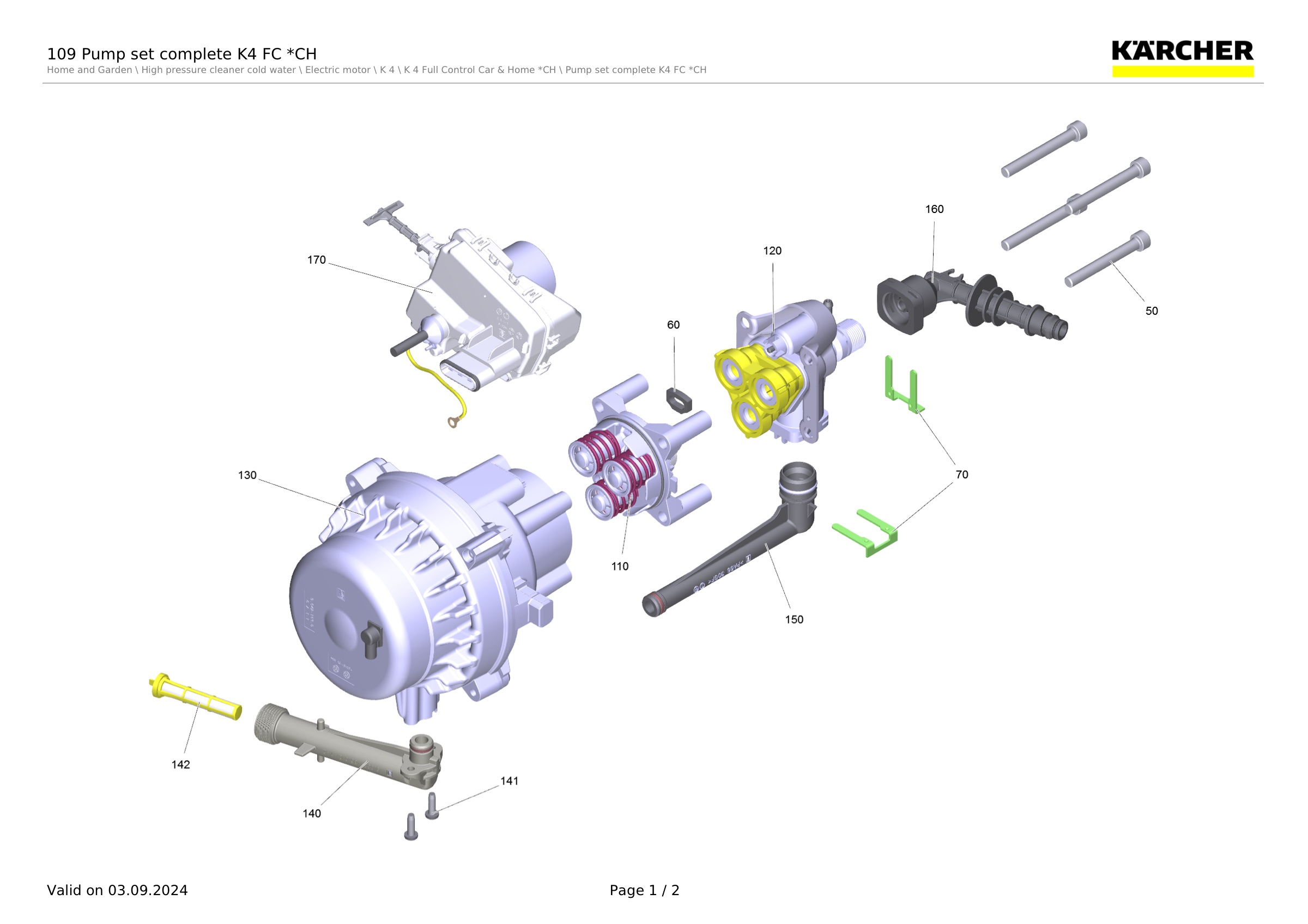 109 Pump set complete K4 FC *CH