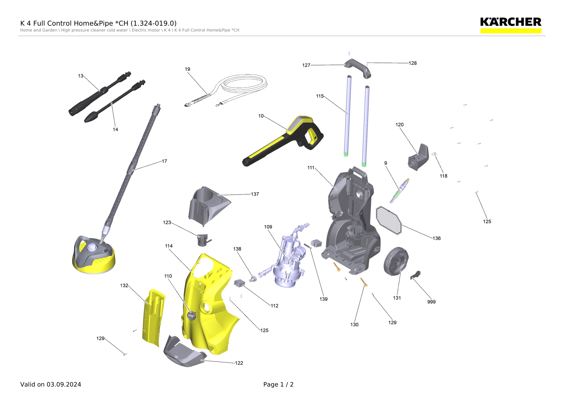 K 4 Full Control Home&Pipe *CH (1.324-019.0)