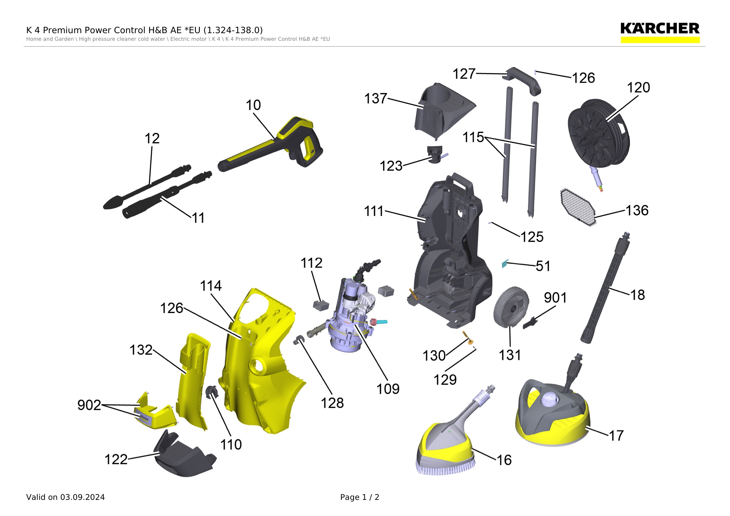 K 4 Premium Power Control H&B AE *EU (1.324-138.0)