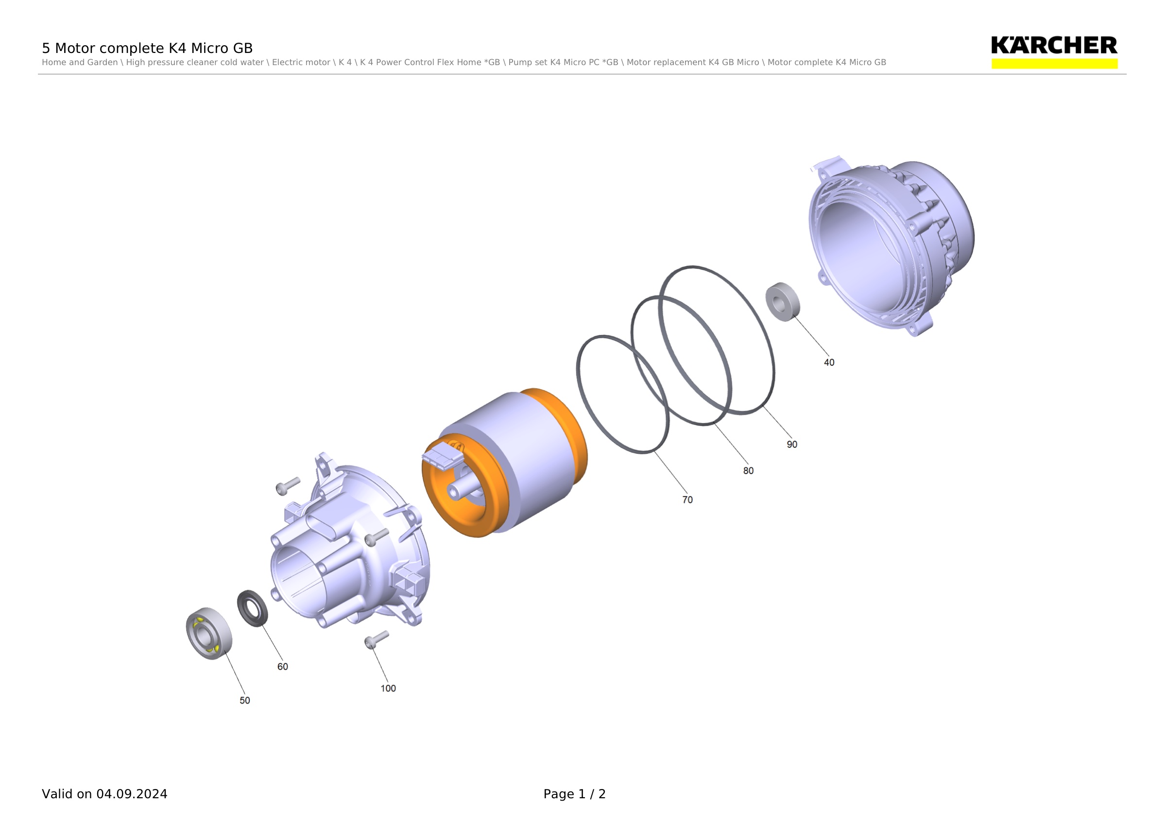 5 Motor complete K4 Micro GB