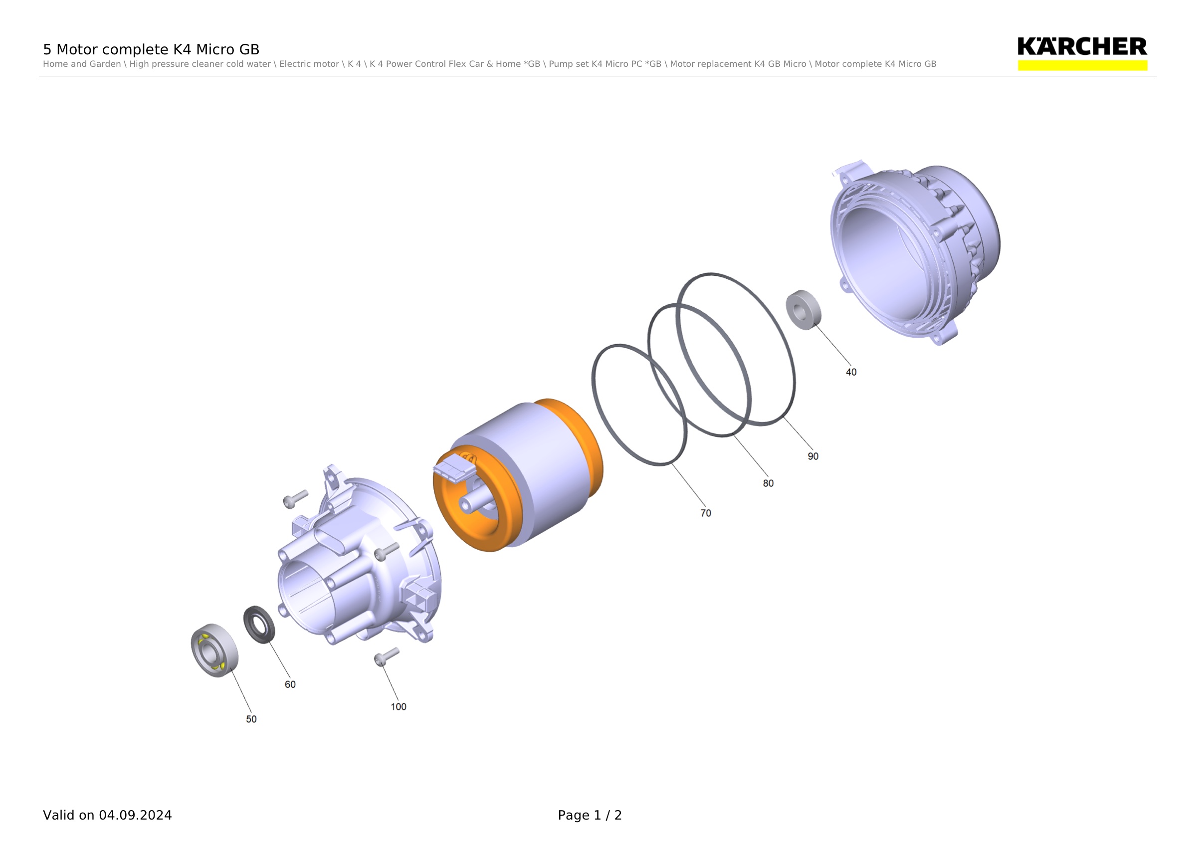 5 Motor complete K4 Micro GB
