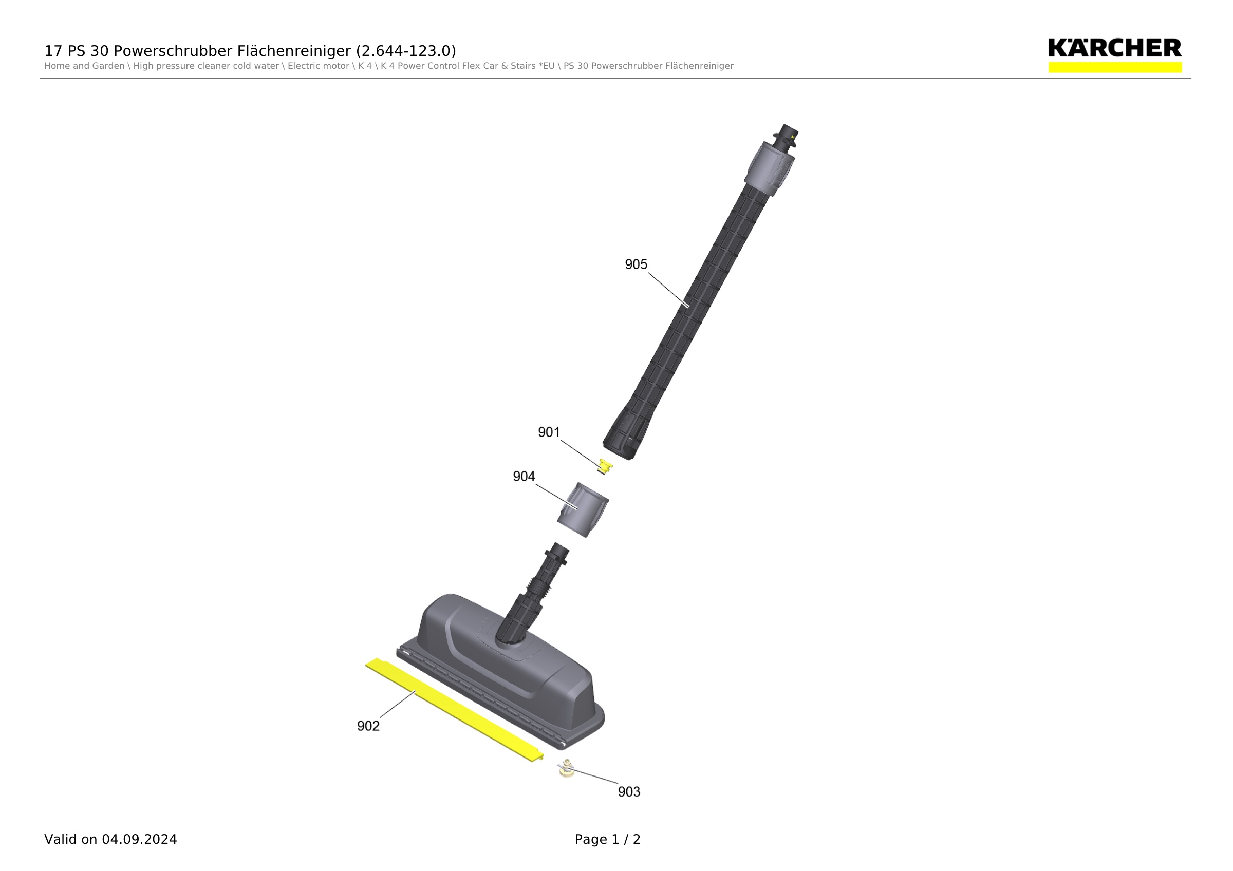 17 PS 30 Powerschrubber Flächenreiniger (2.644-123.0)
