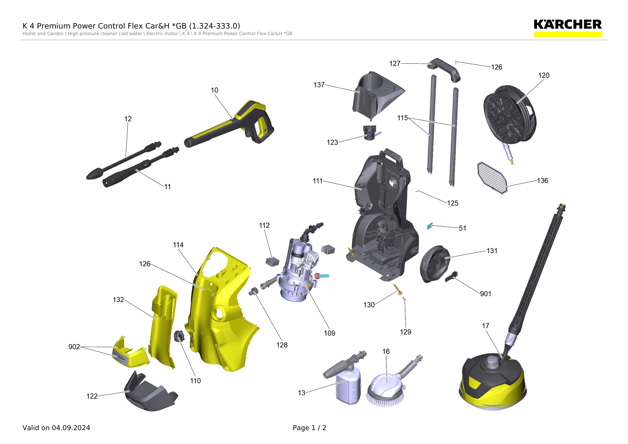 K 4 Premium Power Control Flex Car&H *GB (1.324-333.0)