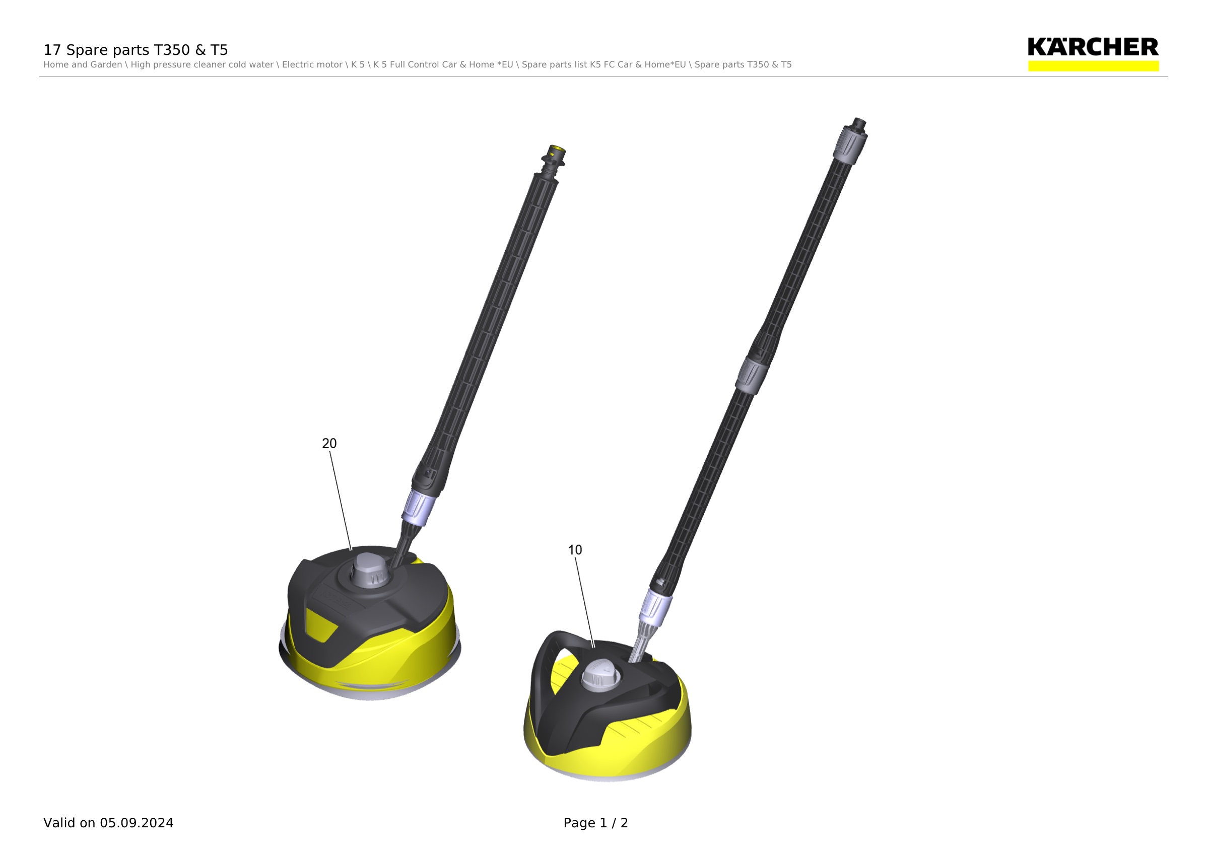 17 Spare parts T350 & T5