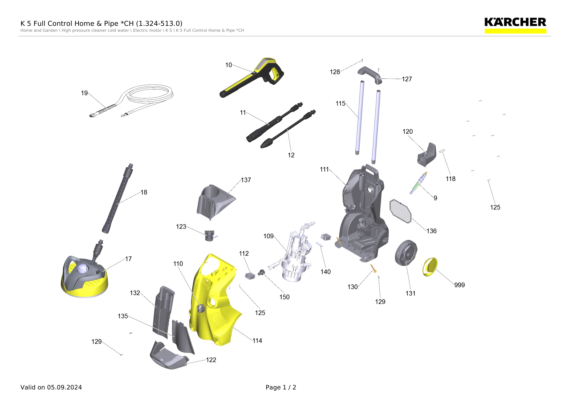 K 5 Full Control Home & Pipe *CH (1.324-513.0)