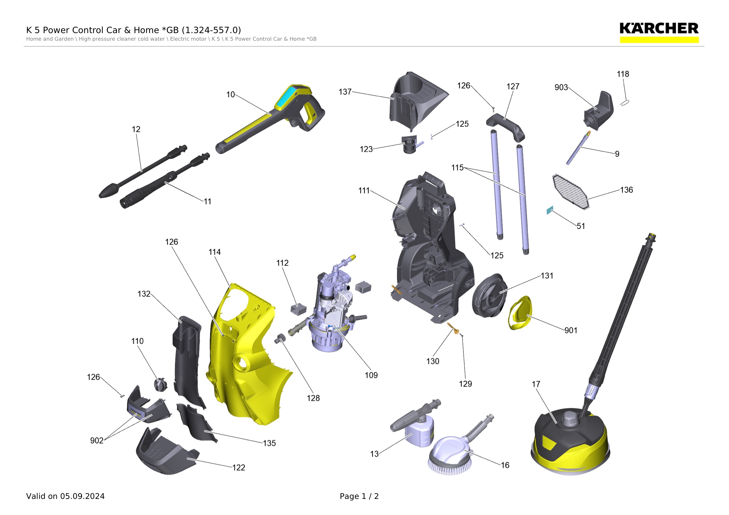 K 5 Power Control Car & Home *GB (1.324-557.0)