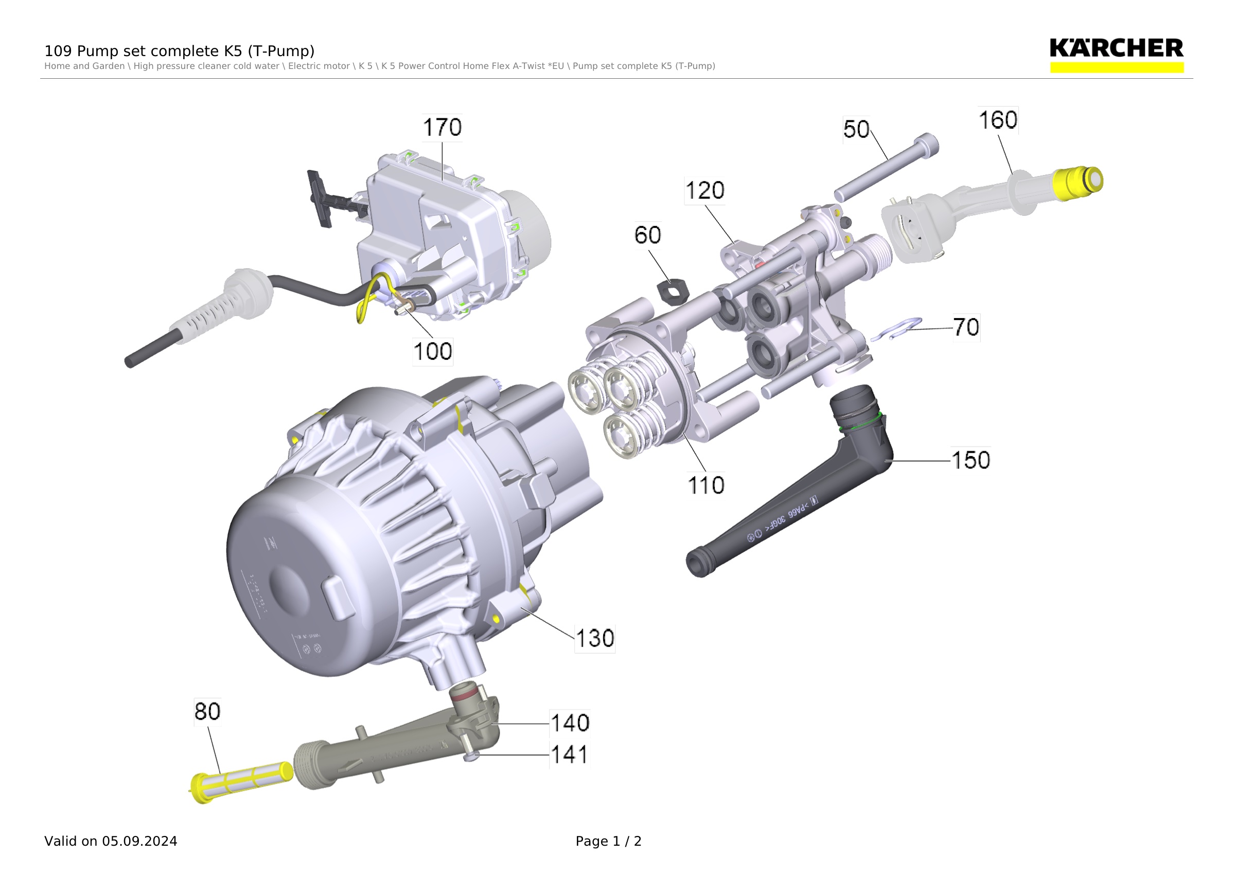 109 Pump set complete K5 (T-Pump)