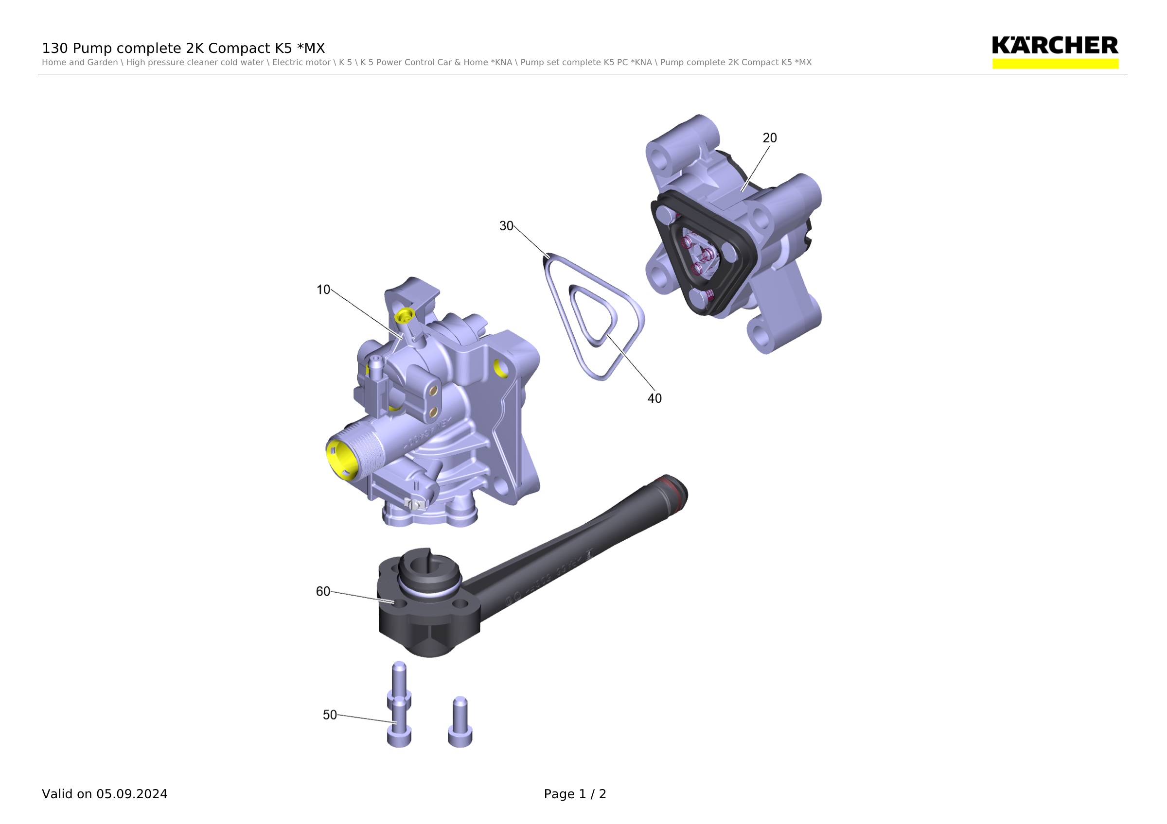 130 Pump complete 2K Compact K5 *MX