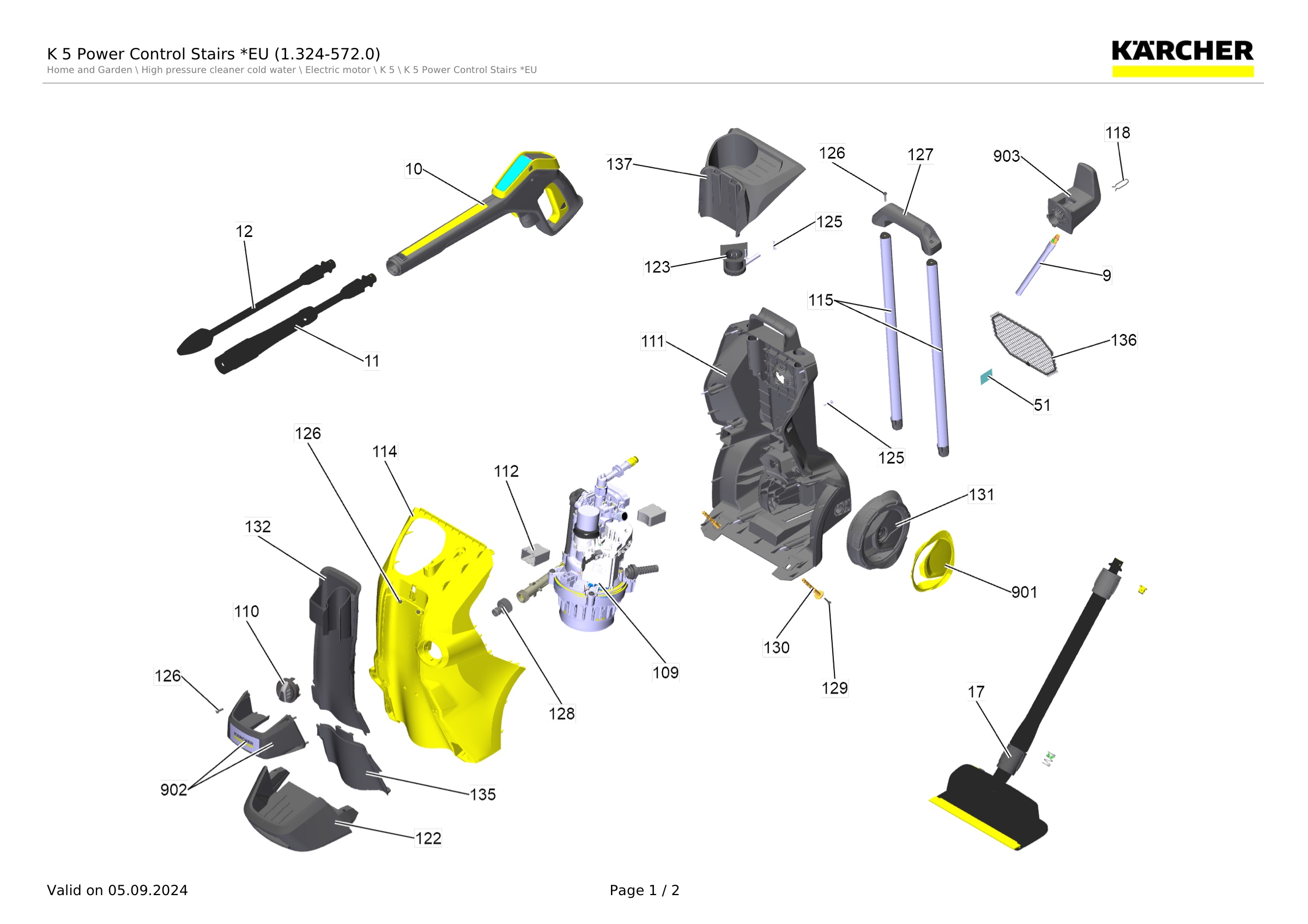 K 5 Power Control Stairs *EU (1.324-572.0)