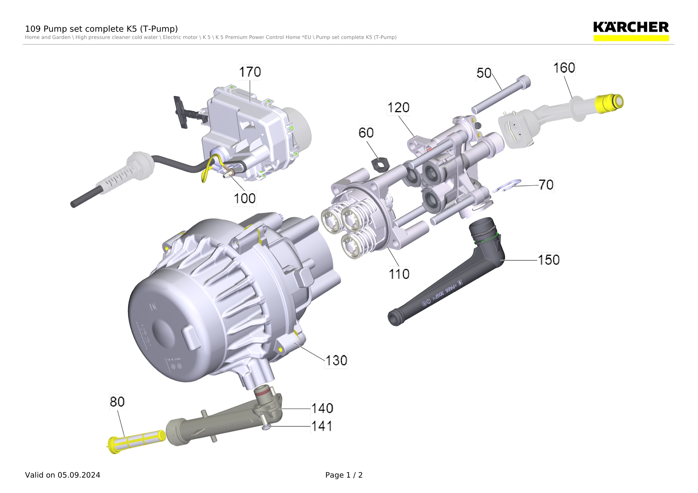 109 Pump set complete K5 (T-Pump)