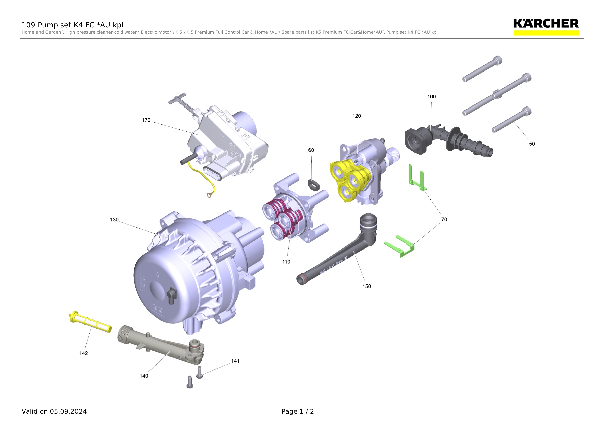 109 Pump set K4 FC *AU kpl