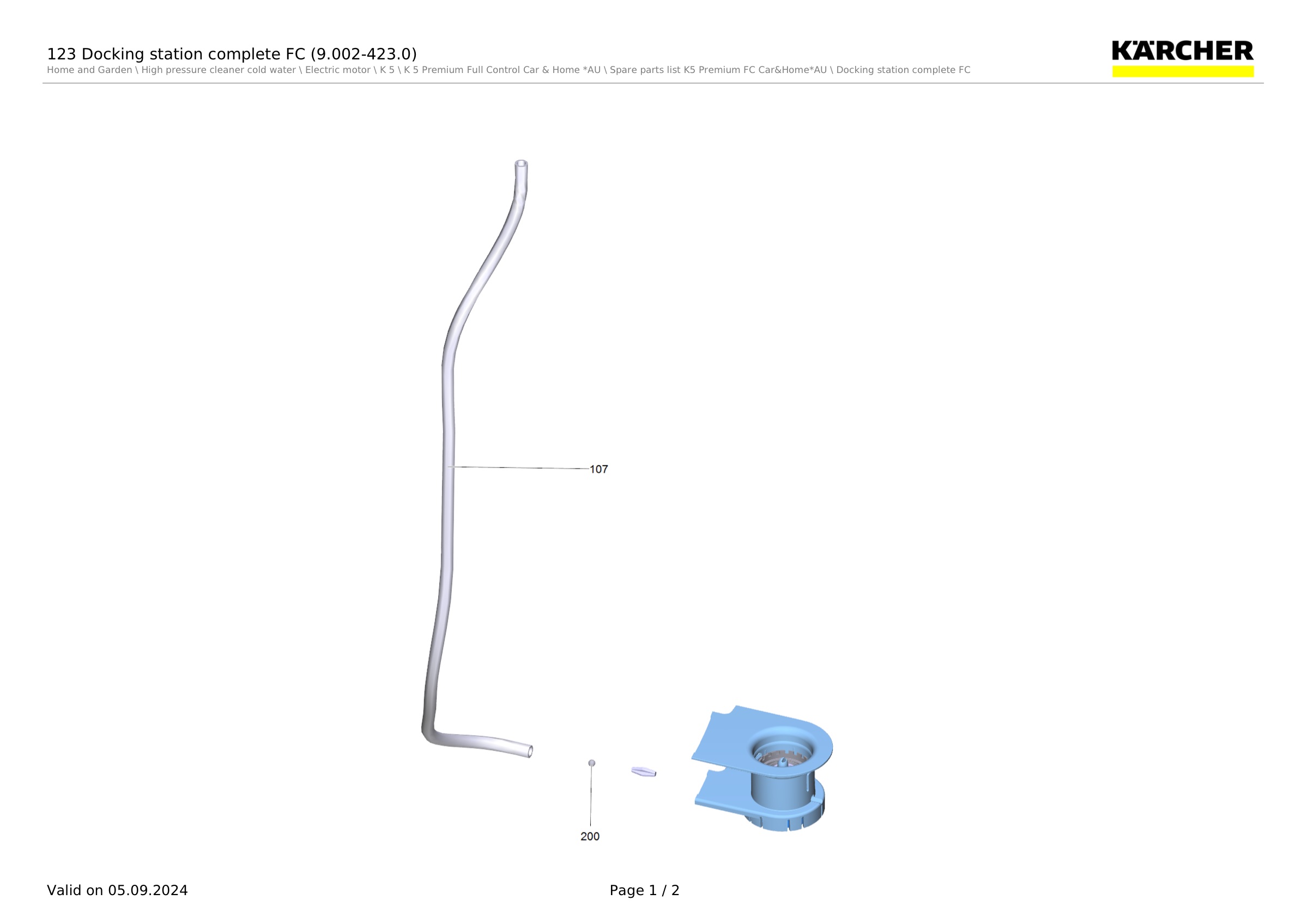 123 Docking station complete FC (9.002-423.0)