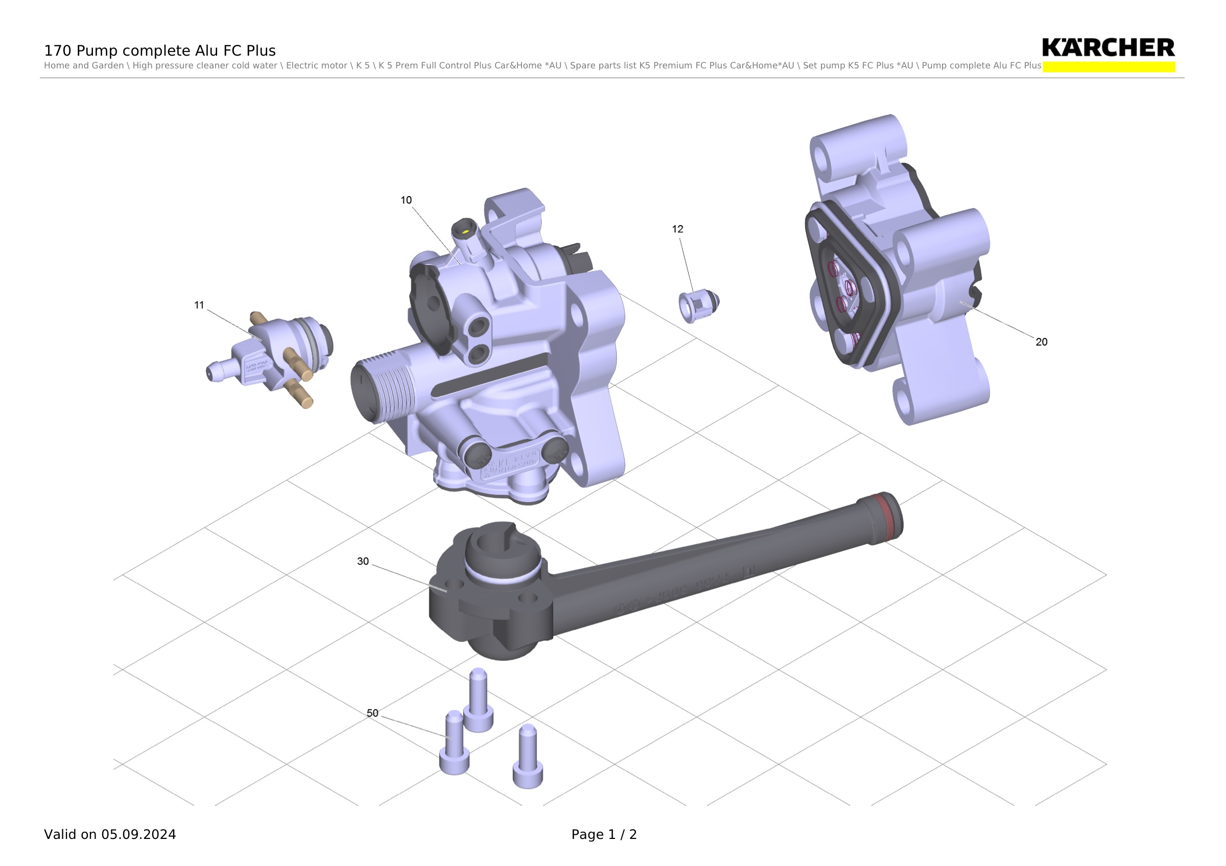 170 Pump complete Alu FC Plus