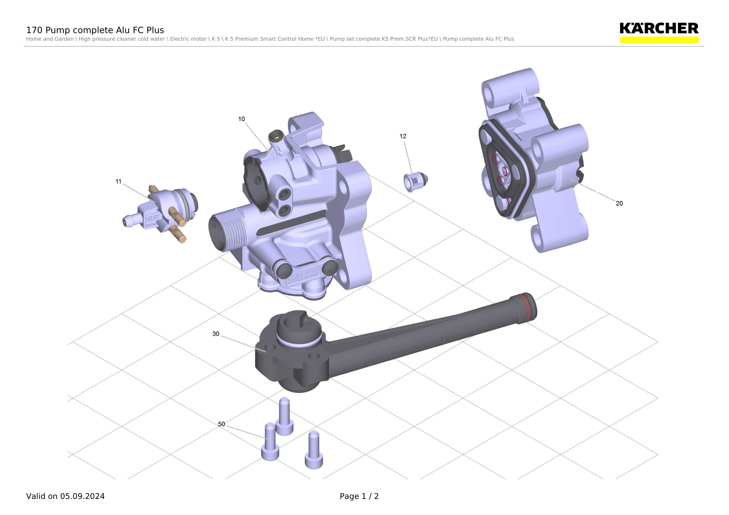 170 Pump complete Alu FC Plus